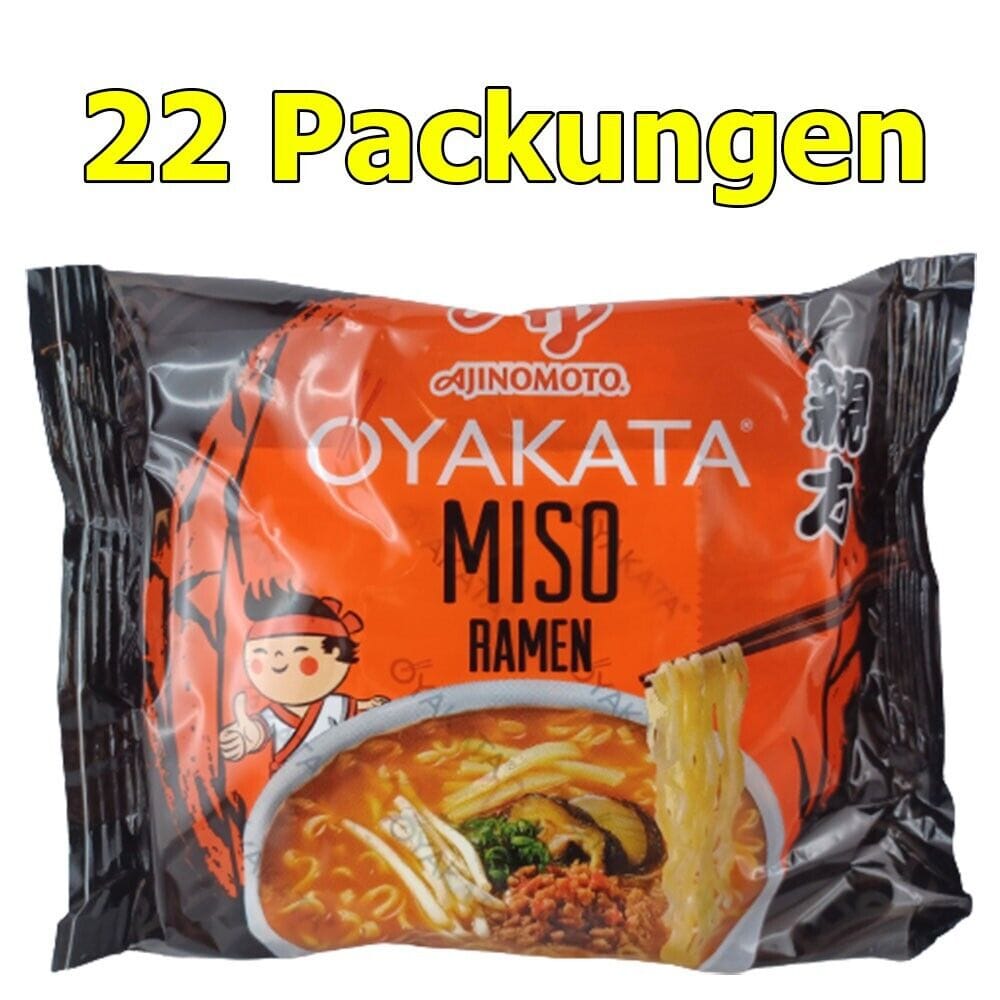 Купить Oyakata Miso Ramen Pack of 22 (22 x 83g) онлайн дешево | mcmarkt.de