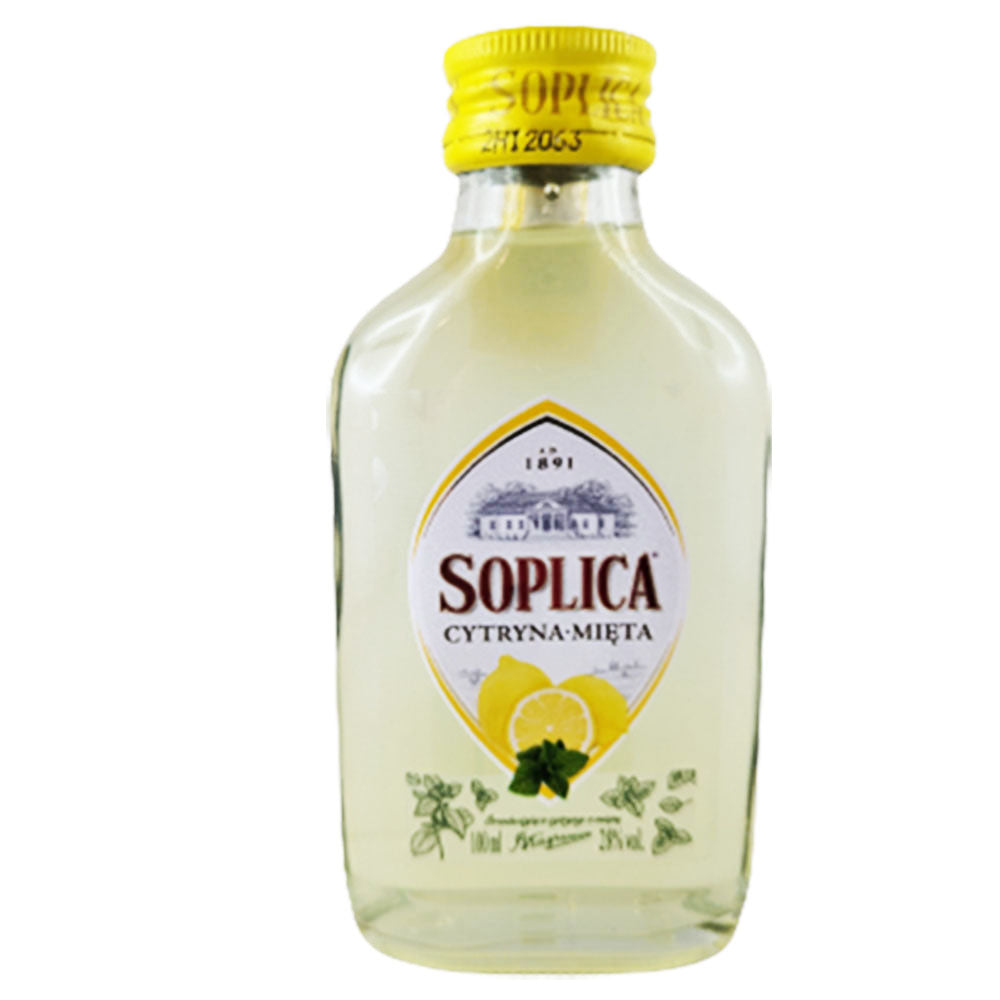 Soplica licor polaco limón con menta 28% Vol. set de 12 (12 x 100ml)