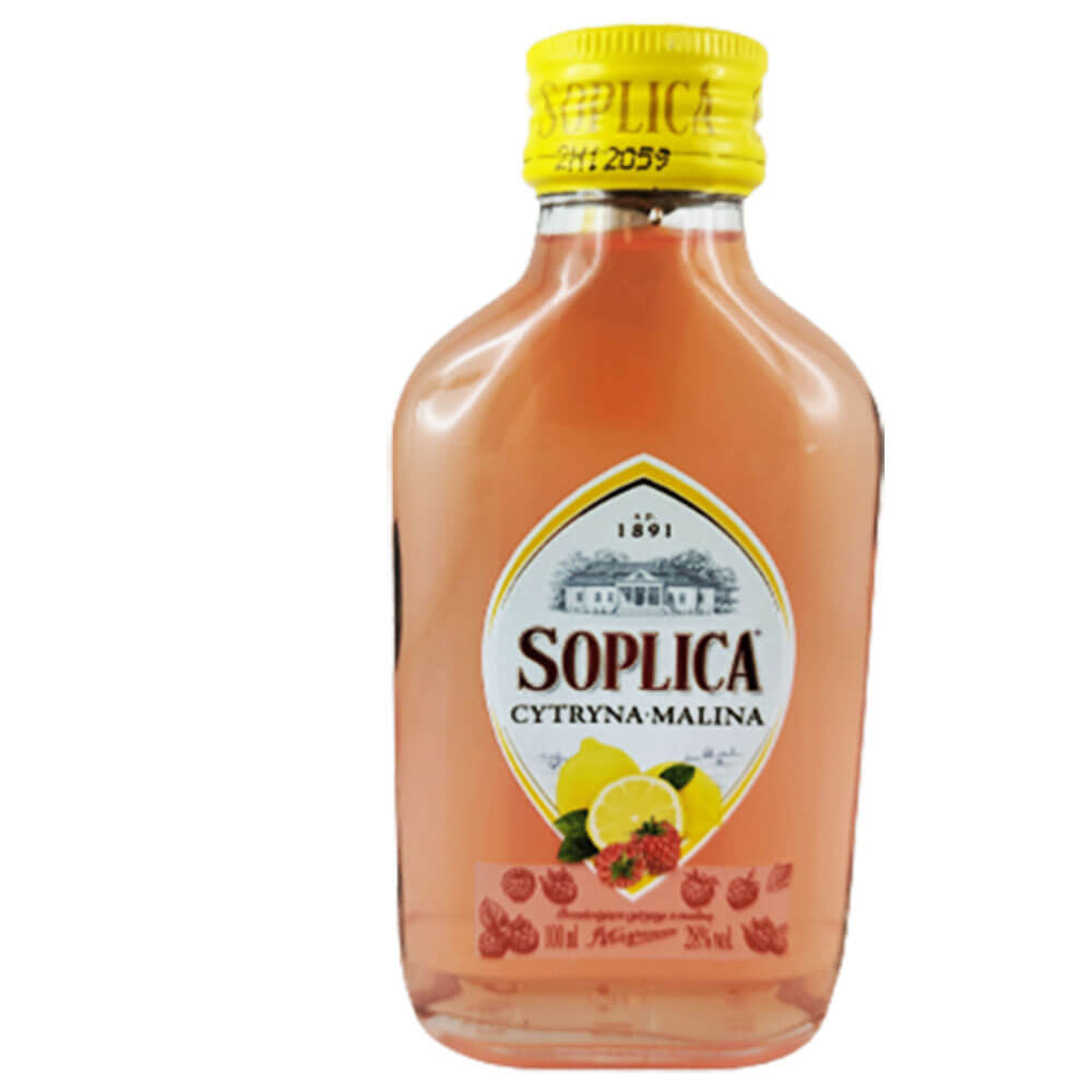 Soplica Limón Frambuesa Licor Polaco Limón y Frambuesa 28% Vol. Set de 12 (12 x 100ml)
