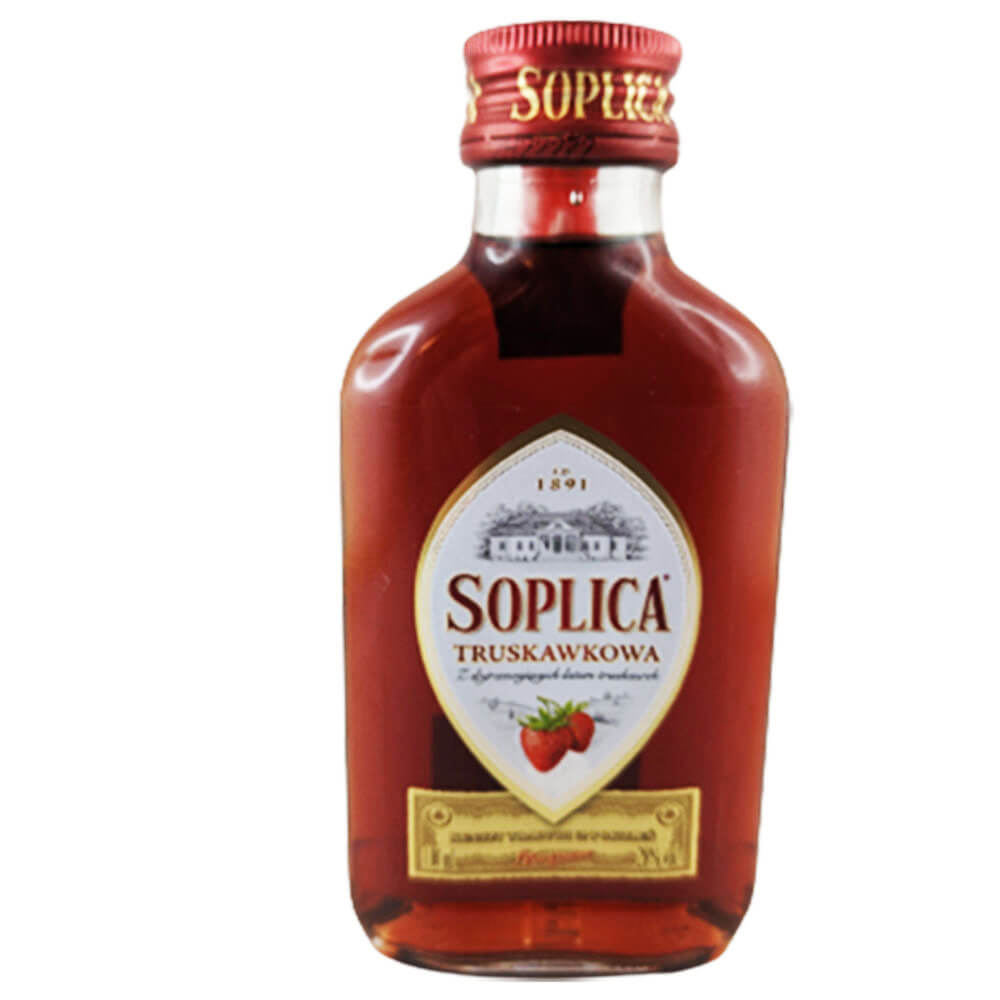 Soplica Truskawkowa Licor polaco fresa 28% Vol. set de 12 (12 x 100ml)