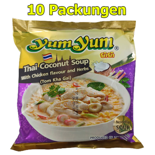 Yum Yum Instant Nudeln Tom Kha Gai 10er Pack (10 x 100g)
