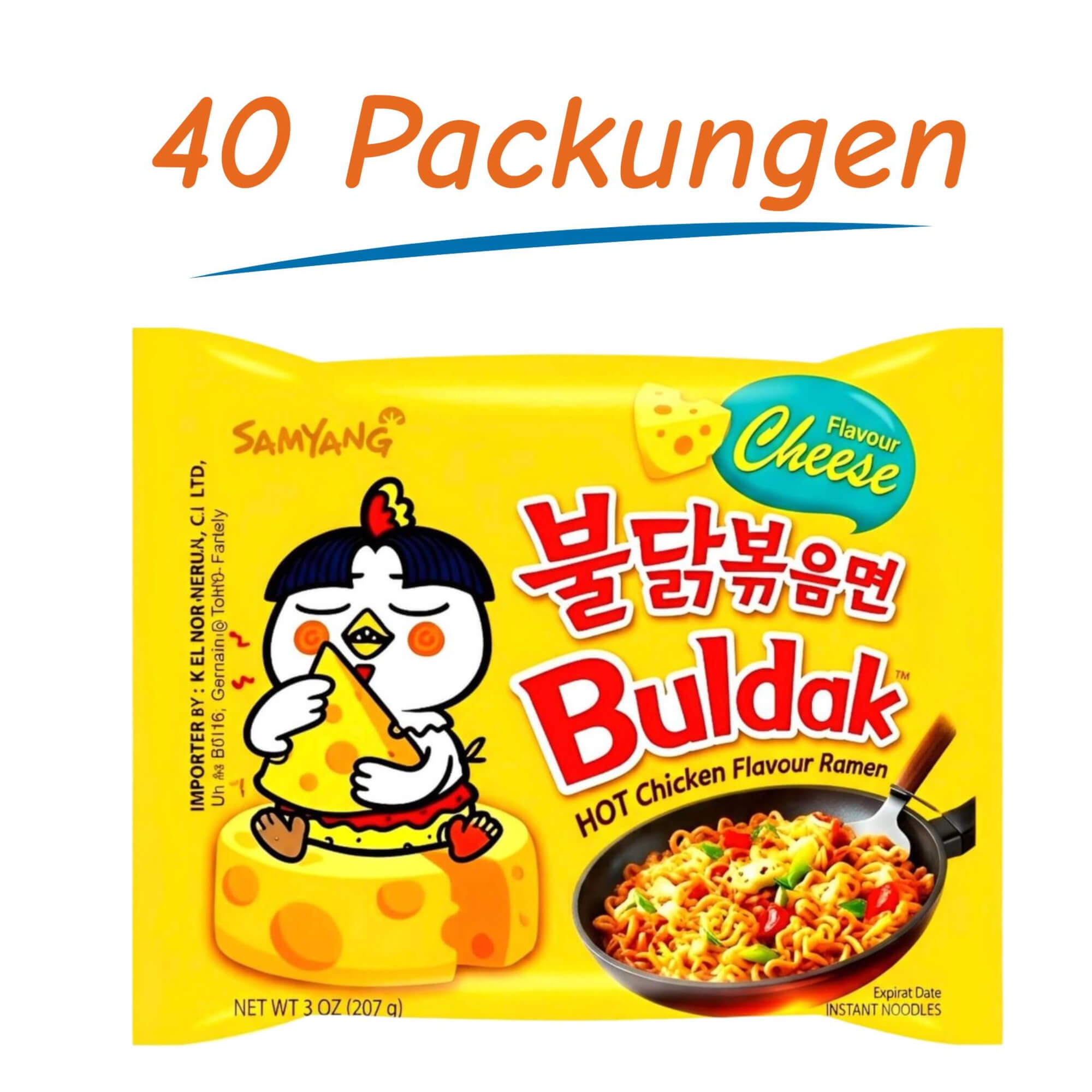 Samyang Ramen Hot Chicken Cheese 40er Pack (40 x 140g)