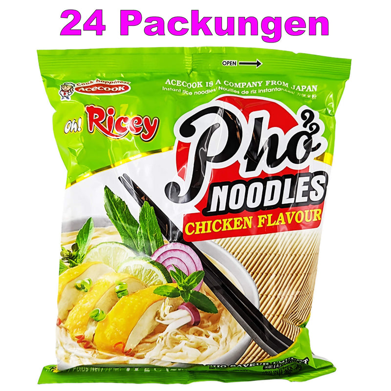 Acecook Pho Instant Reisnudeln Hähnchen Geschmack  24er Pack (24 x 71g)