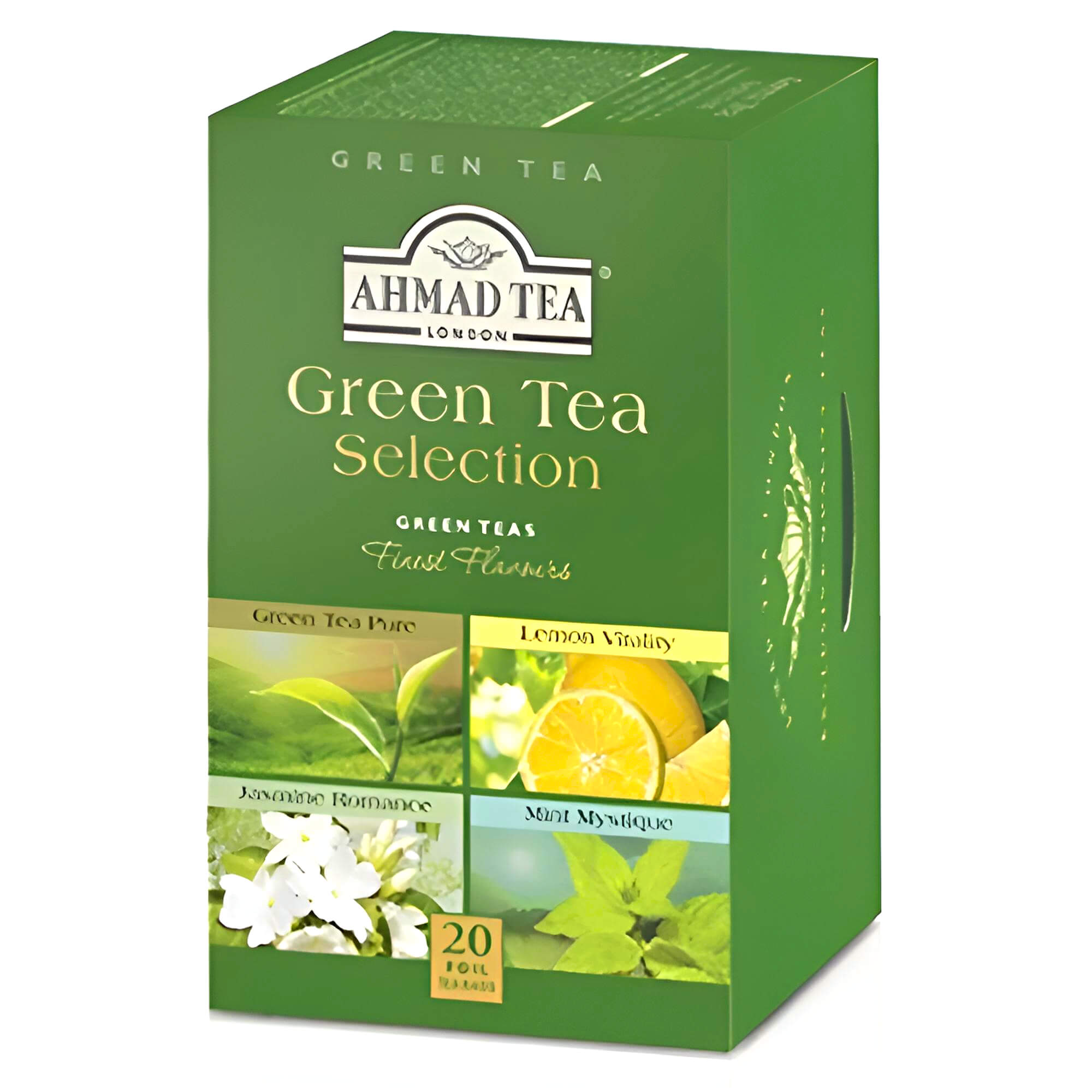 Ahmad Green Tea Selection Grüntee 4 Sorten 20 Teebeutel