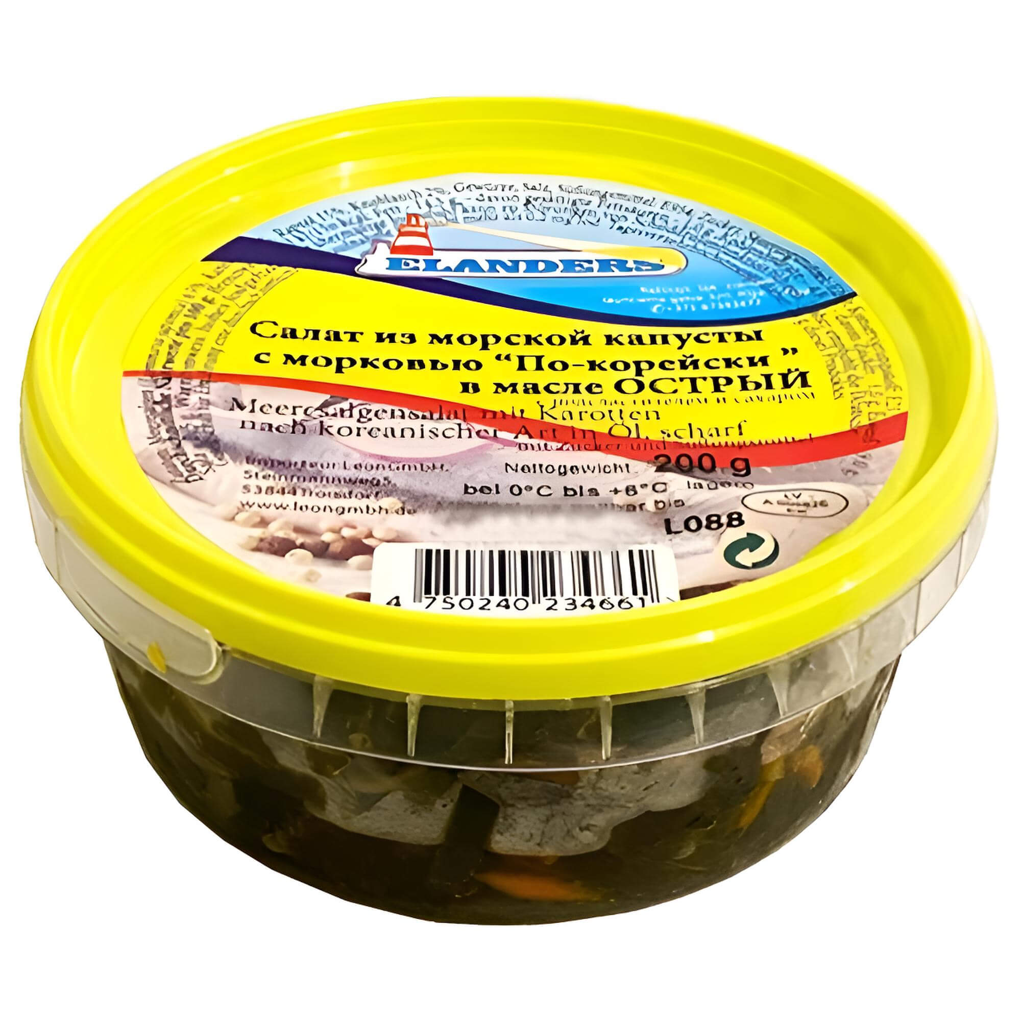 Meeresalgen Salat mit Karotten nach koreanischer Art in Rapsöl 200g