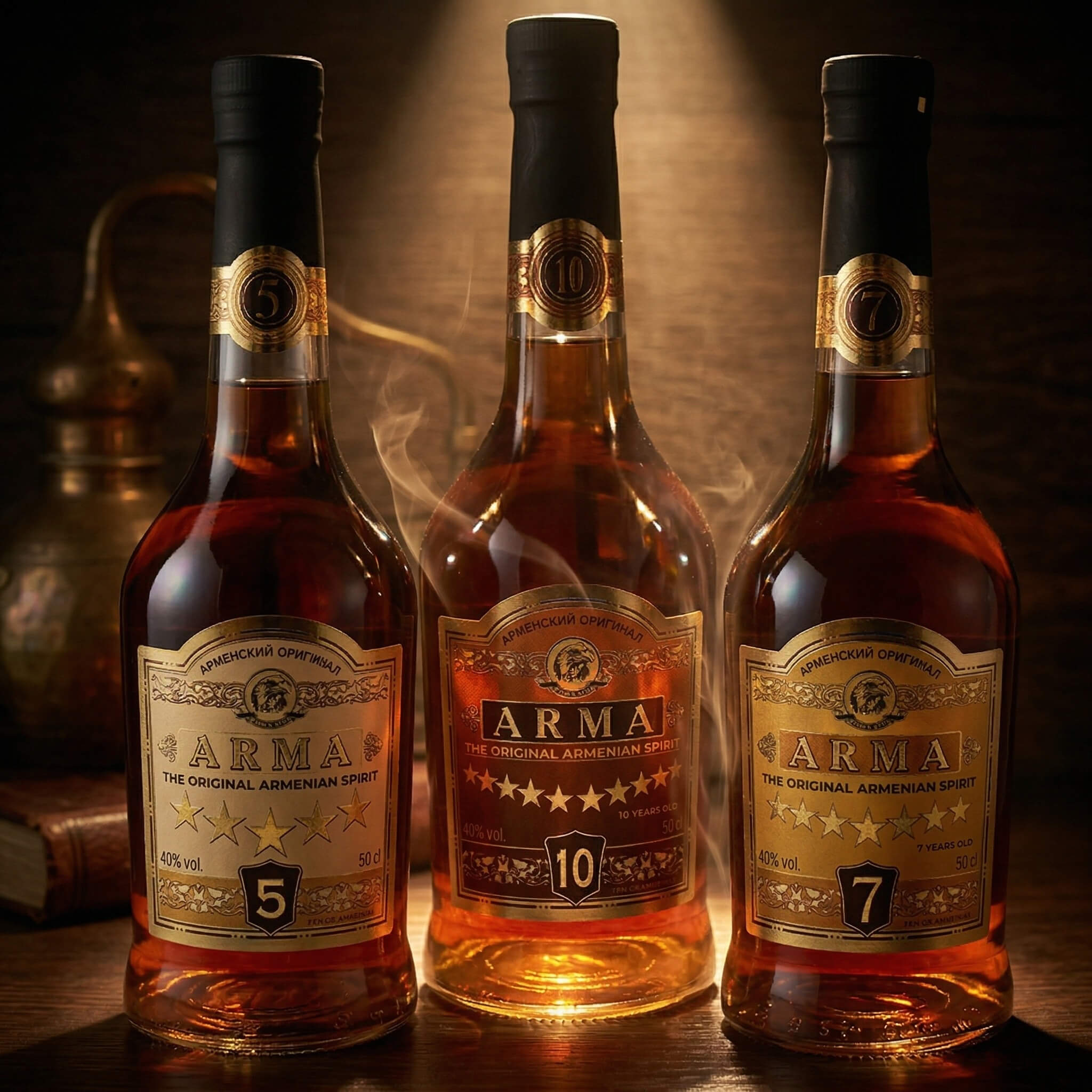 Arma Spirituosen 3er Geschenkset 5 & 7 & 10 Jahre