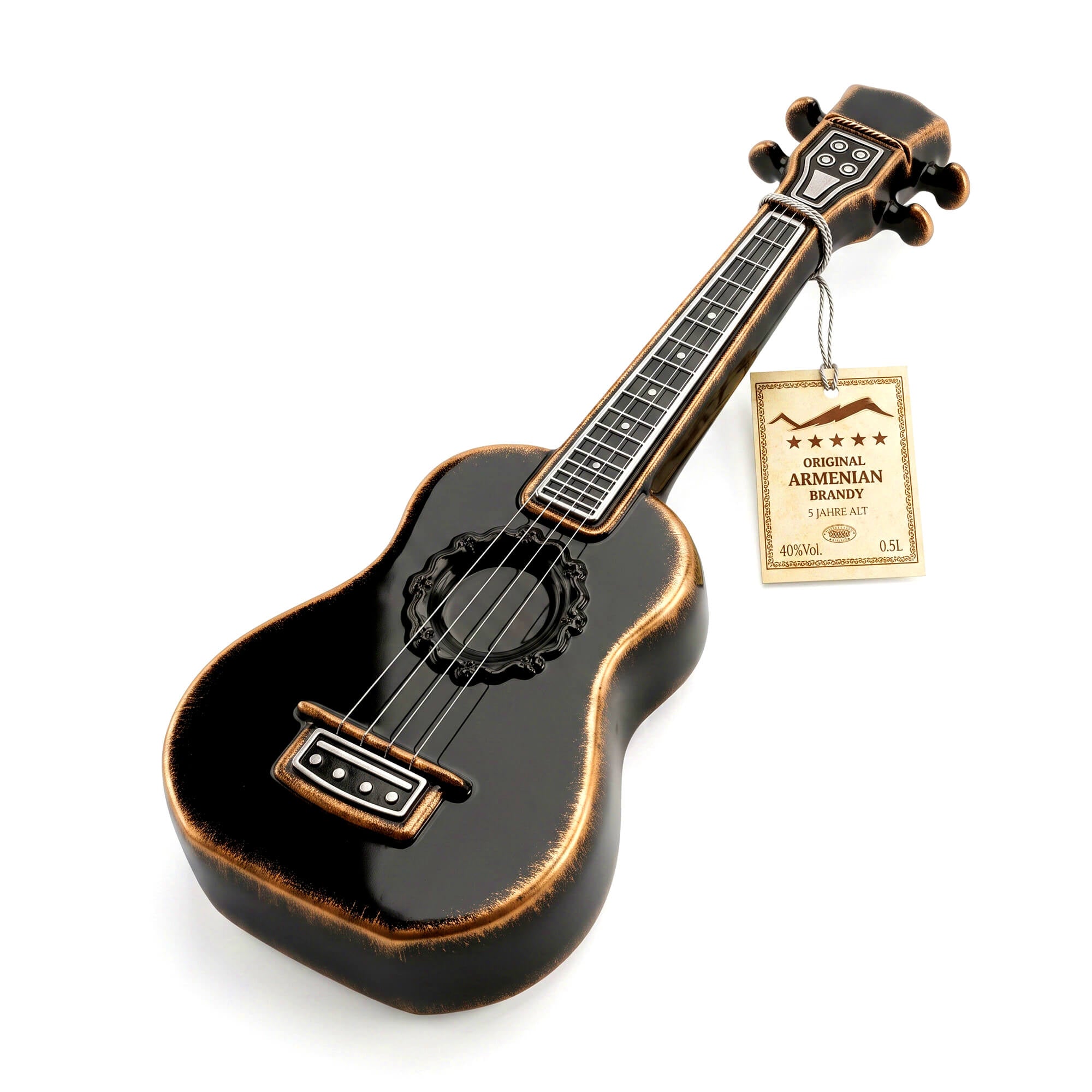 Armenischer Brandy Gitarre mit Geschenkbox 0,5L 40% vol.