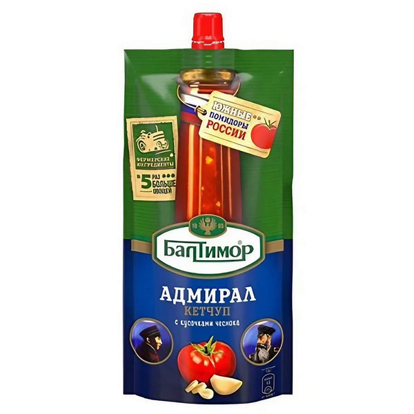 Admiral Ketchup mit Knoblauchstückchen 260g