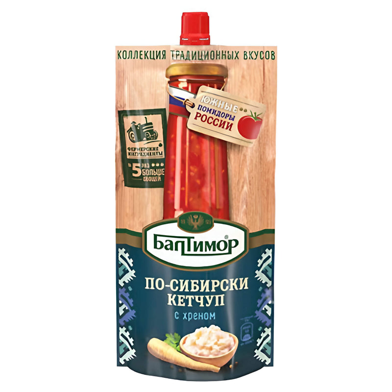 Ketchup nach sibirischer Art mit Meerrettich 260g