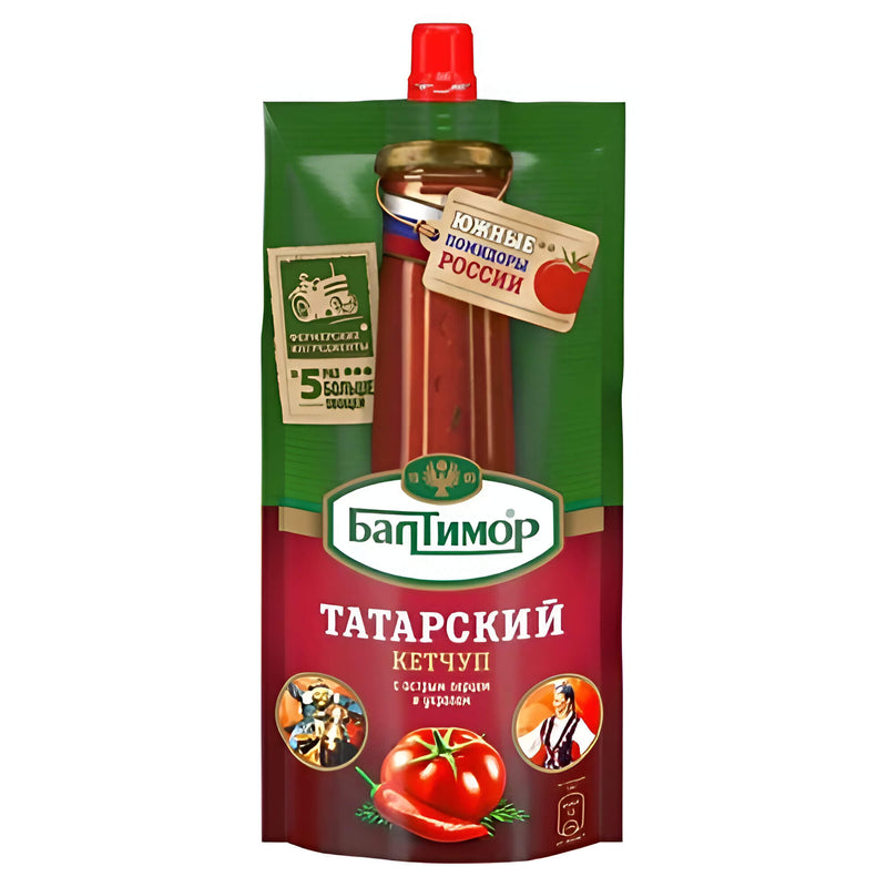 Ketchup nach tatarischer Art mit Chili und Dill 260g