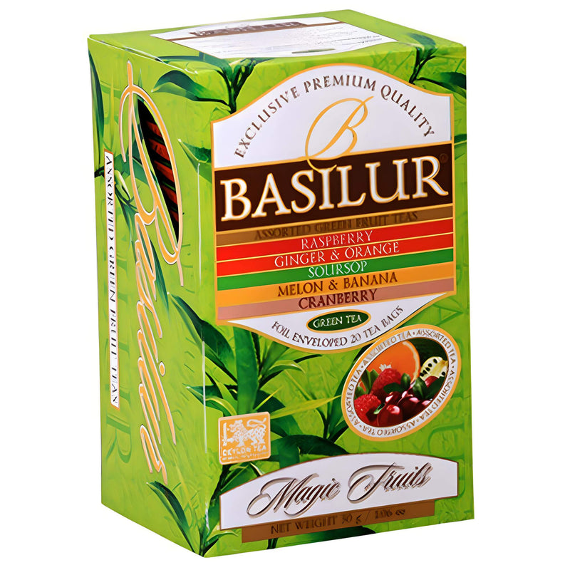 Basilur Grüner Ceylon Tee Magic Fruis 25 Teebeutel