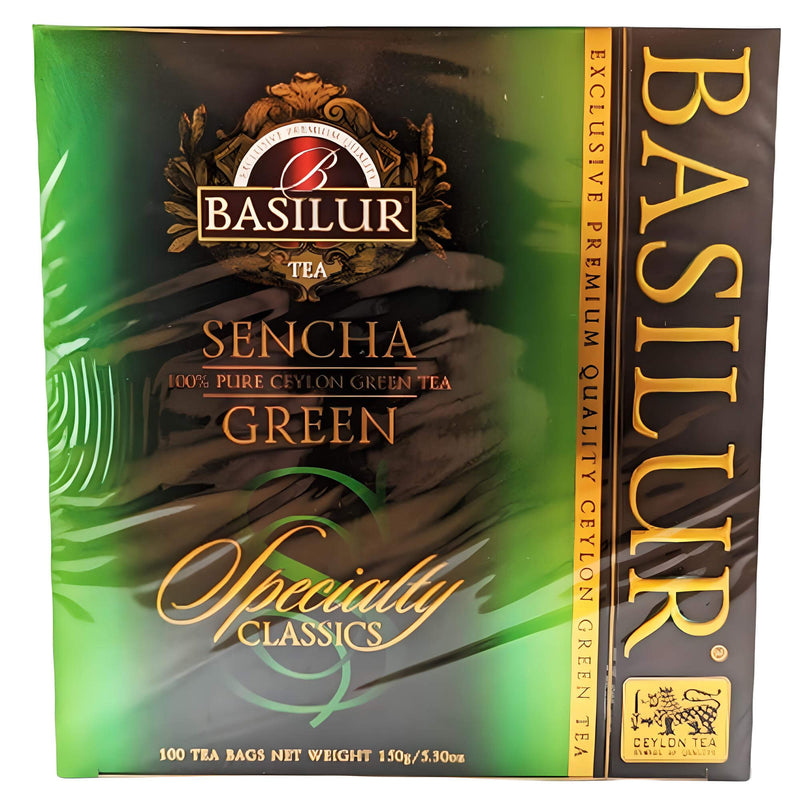 Basilur Grüner Ceylon Tee Sencha Green 100 Teebeutel