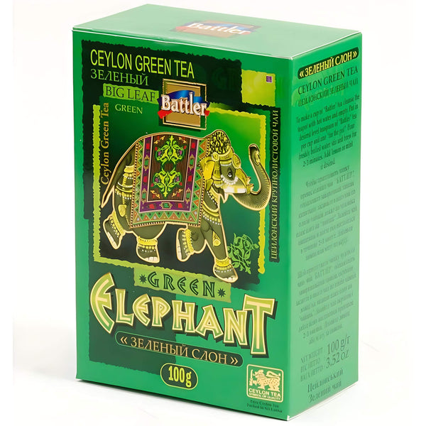 BATTLER Grüner Ceylon Tee Green Elephant lose 100g