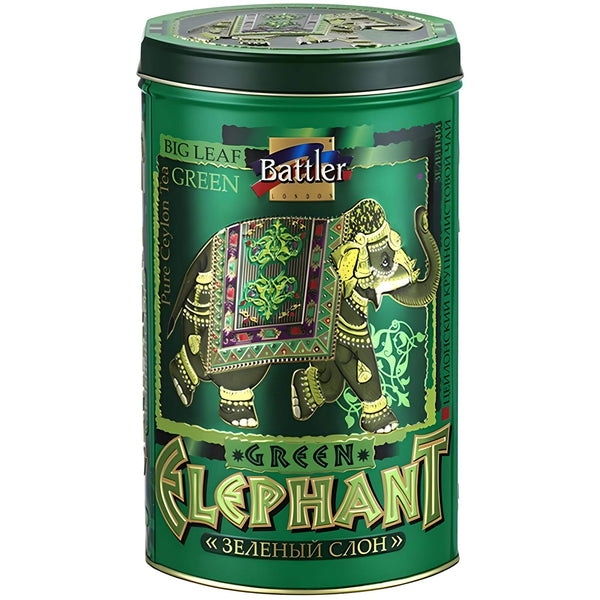 BATTLER Grüner Ceylon Tee Green Elephant lose 100g Metalldose