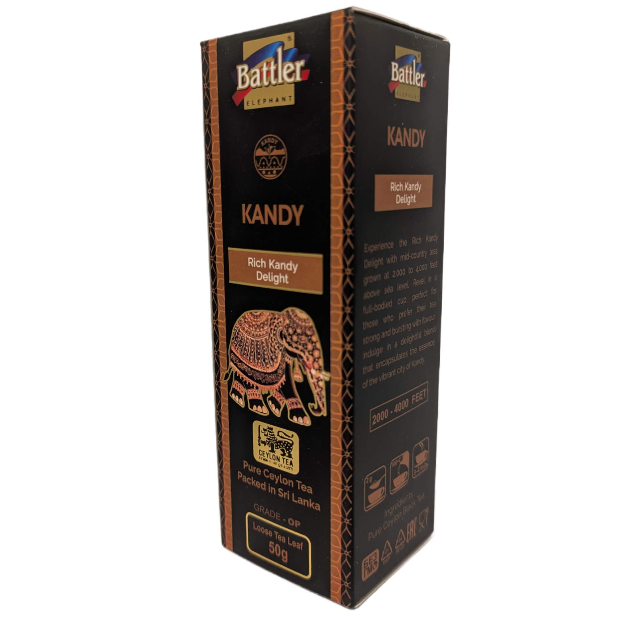 Battler Ceylon Schwarzer Tee 7 Regionen Geschenkset – Exklusive Auswahl losen Ceylon Schwarztees