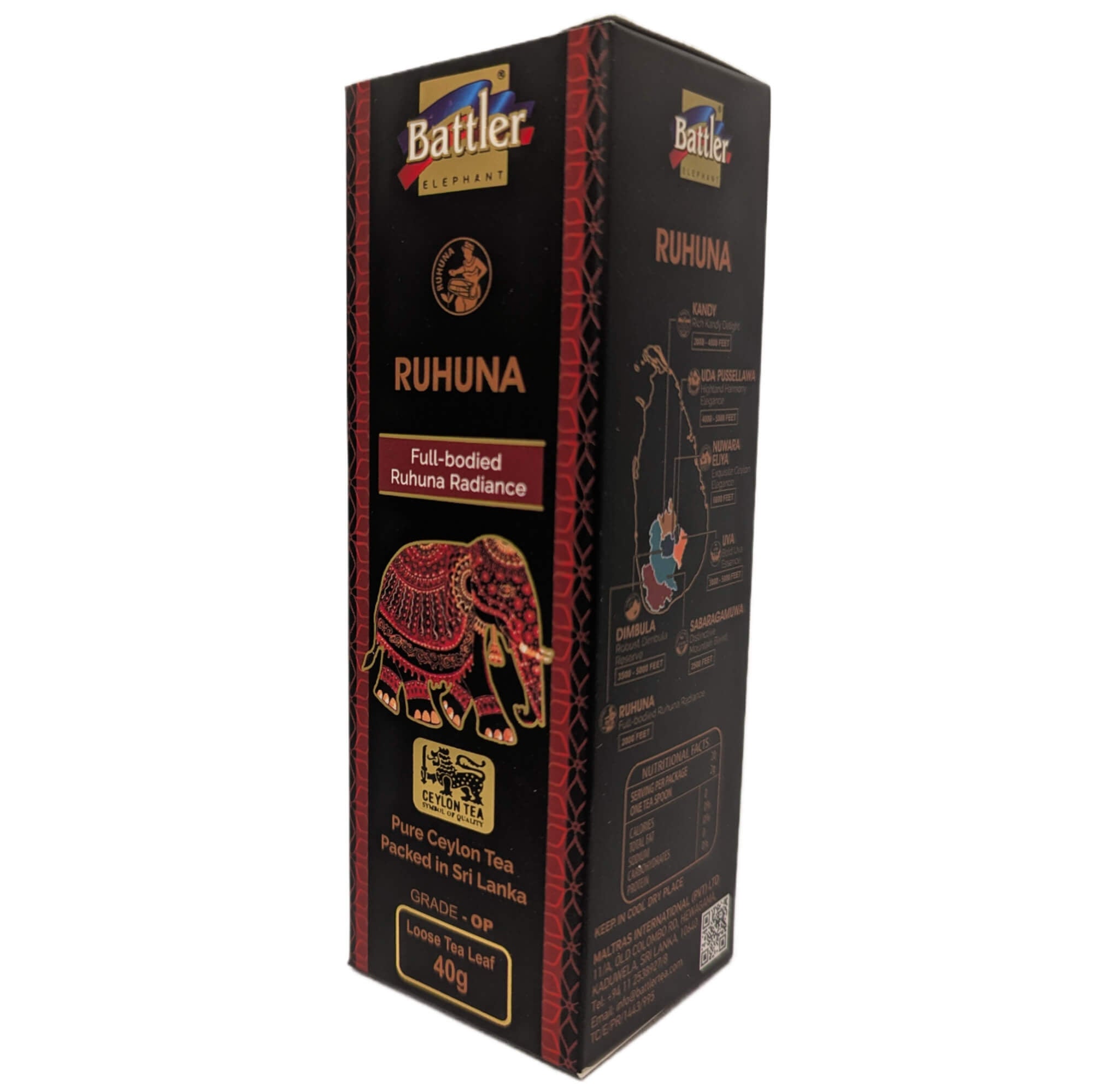 Battler Ceylon Schwarzer Tee 7 Regionen Geschenkset – Exklusive Auswahl losen Ceylon Schwarztees