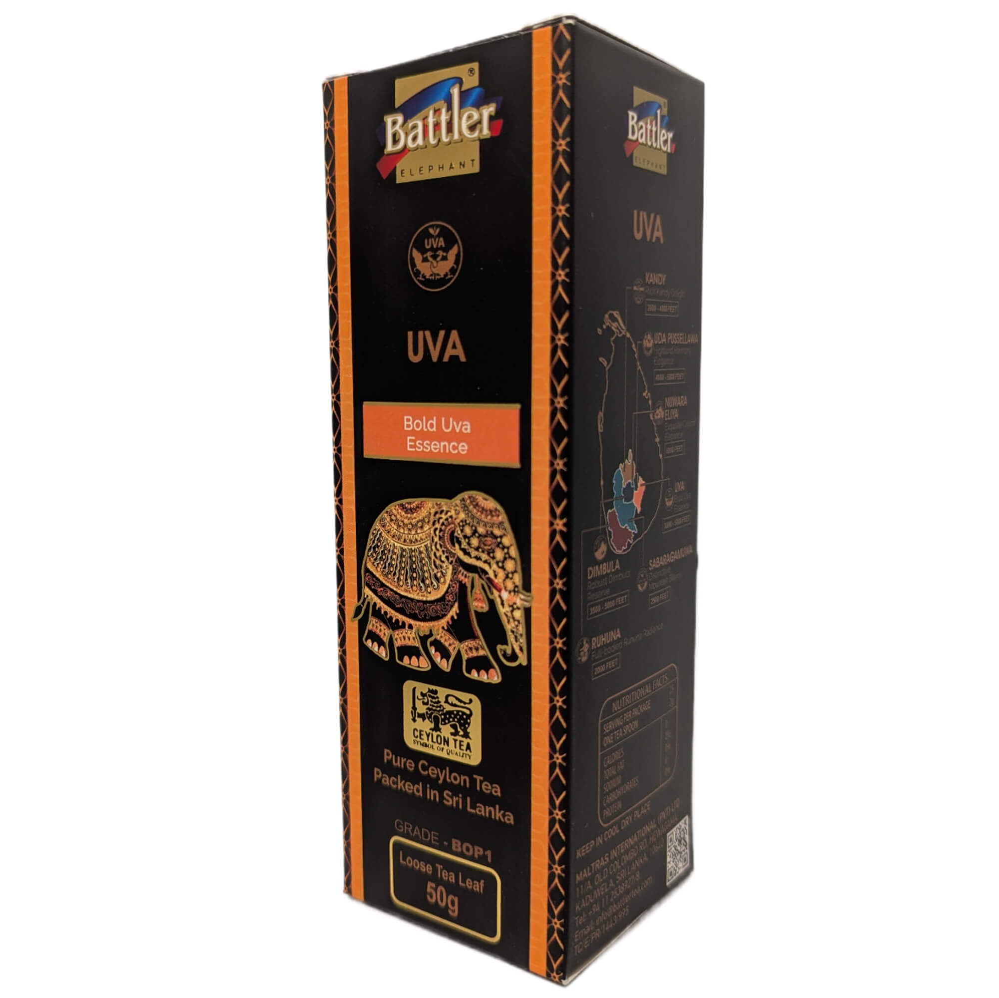 Battler Ceylon Schwarzer Tee 7 Regionen Geschenkset – Exklusive Auswahl losen Ceylon Schwarztees