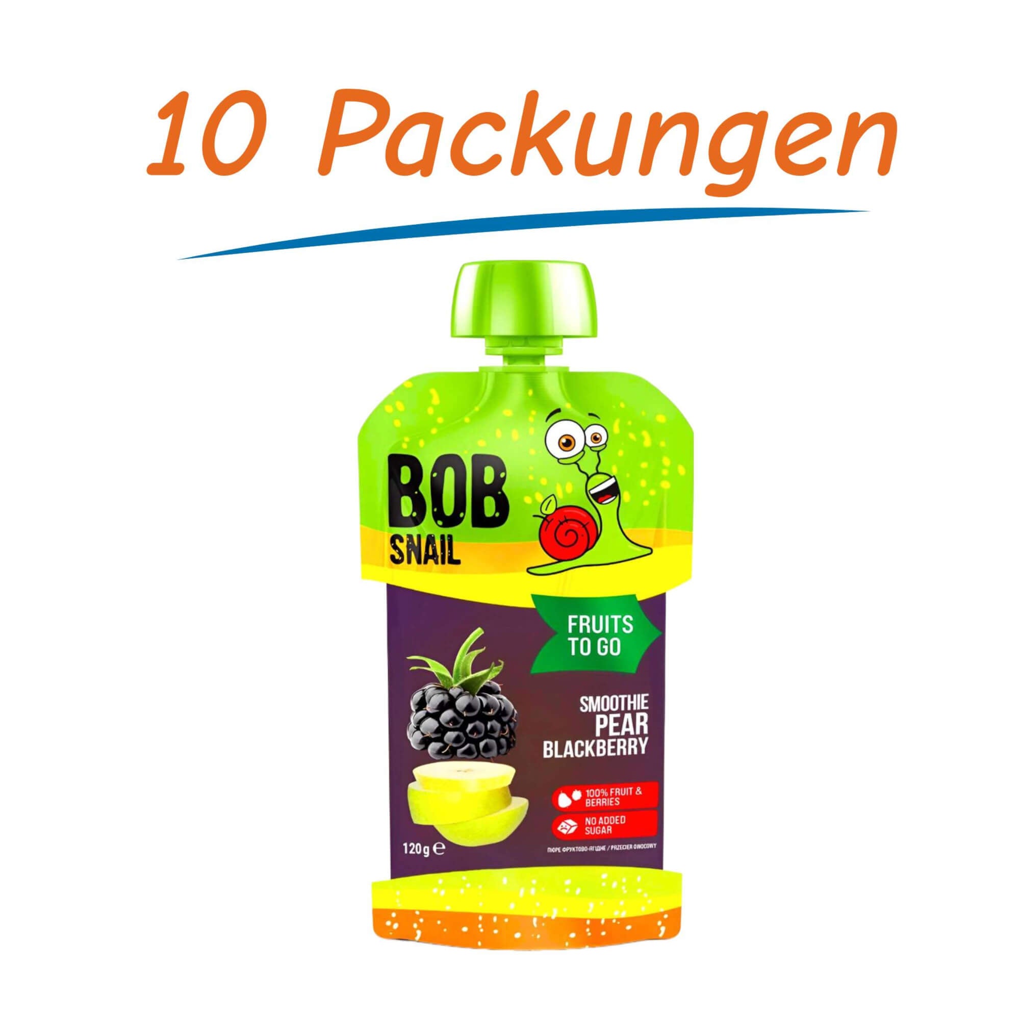 Bob Snail Fruchtpüree Birne & Brombeere 10er Pack (10 x 120g)