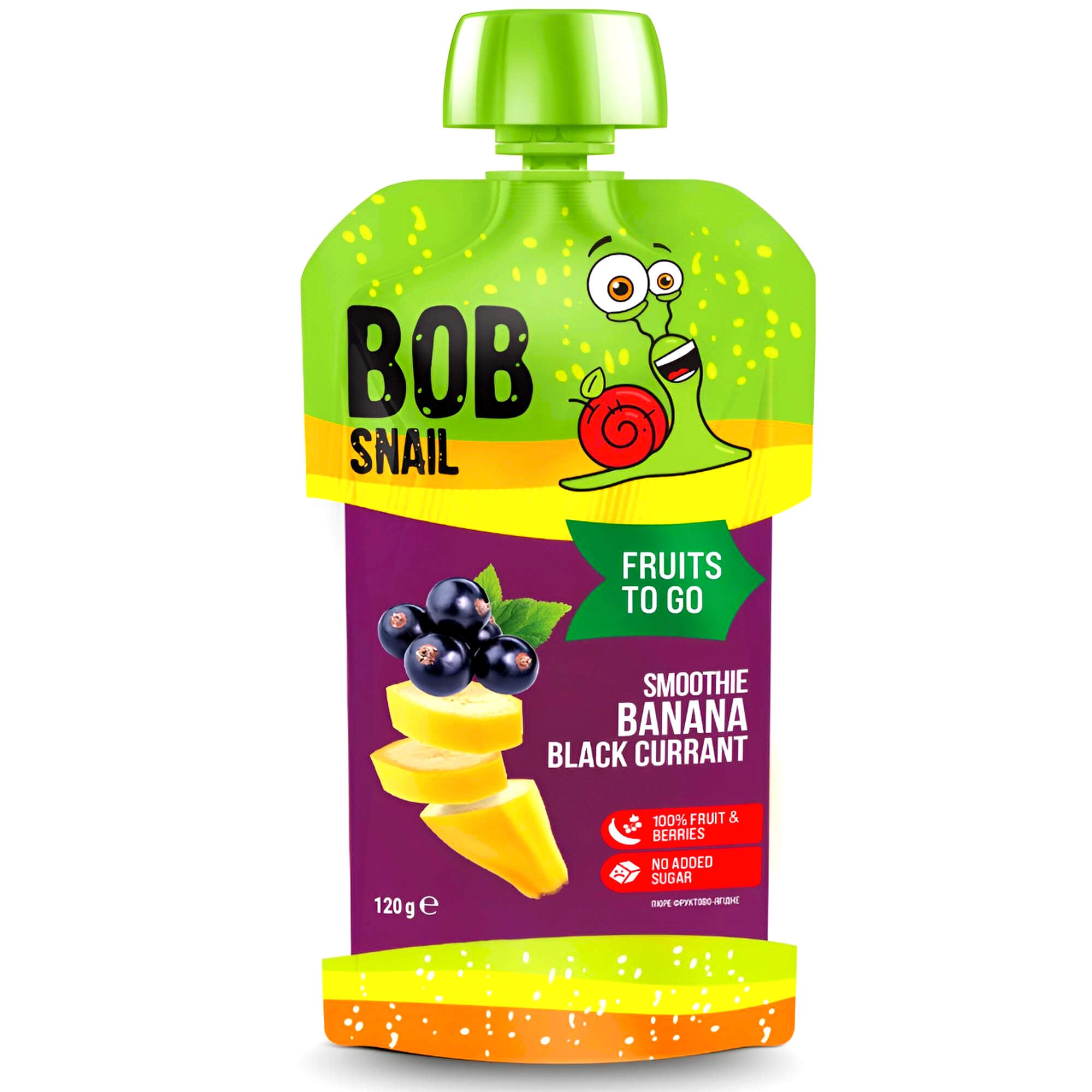 Bob Snail Fruchtpüree Banane & Schwarze Johannisbeere 120g