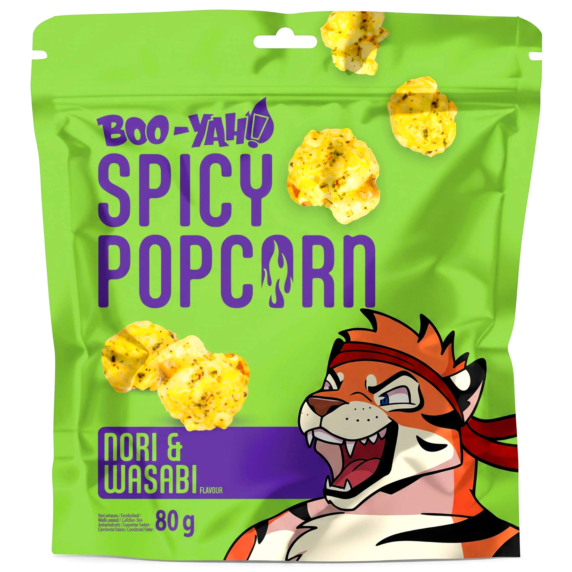Boo-Yah Popcorn mit Nori & Wasabi Geschmack 80g