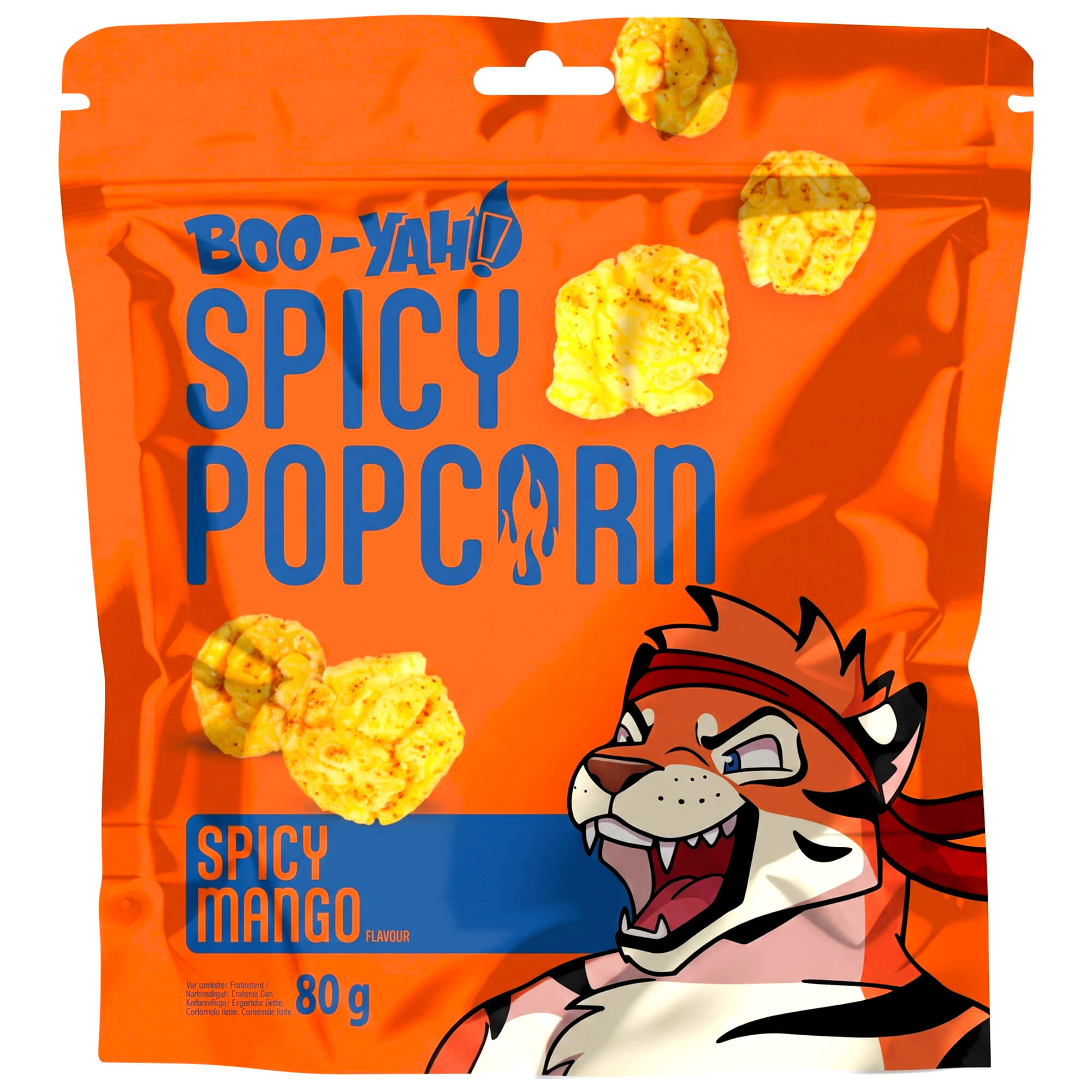 Boo-Yah Popcorn mit würzigem Mangogeschmack 80g