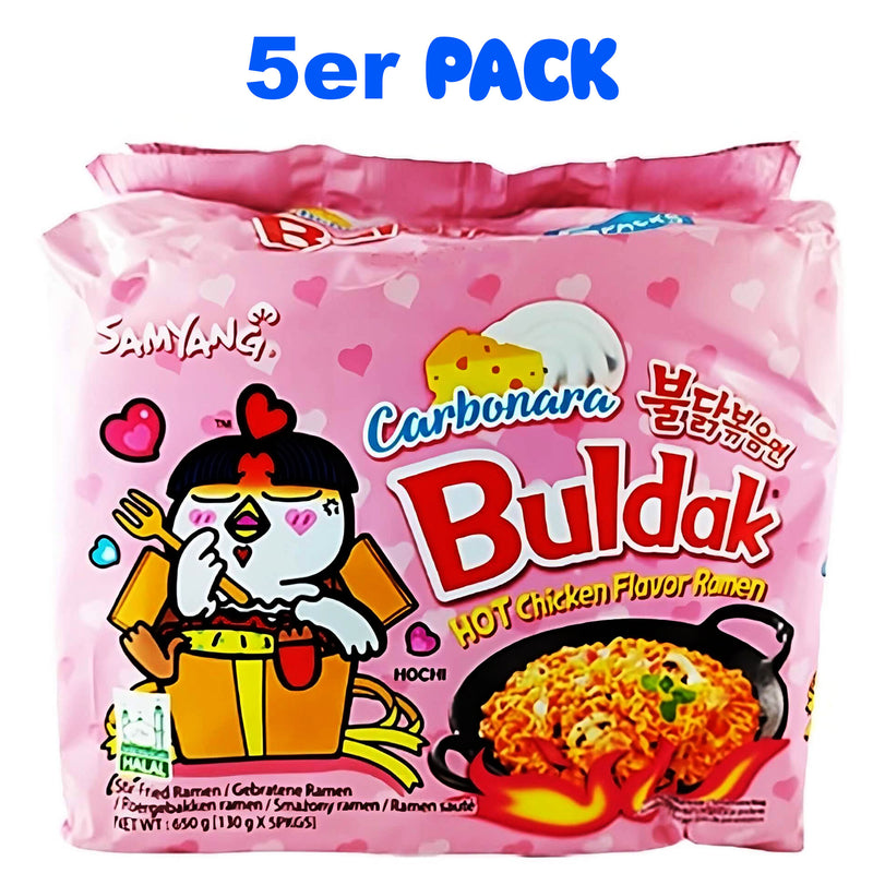 Samyang Ramen Hot Chicken Carbonara 5er Pack (5 x 130g)