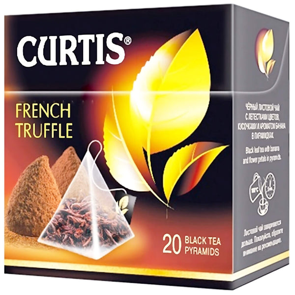 Curtis schwarzer Tee French Truffle 20 Pyramidenbeutel