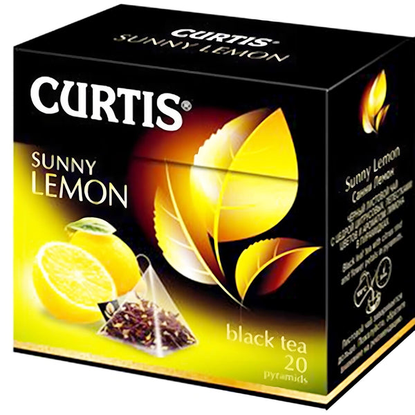 Curtis schwarzer Tee Sunny Lemon 20 Pyramidenbeutel