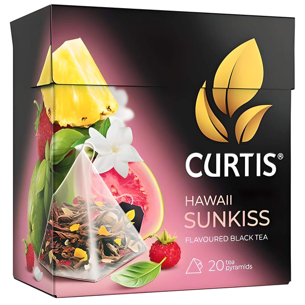 Curtis schwarzer Tee Hawaii Sunkiss 20 Pyramidenbeutel