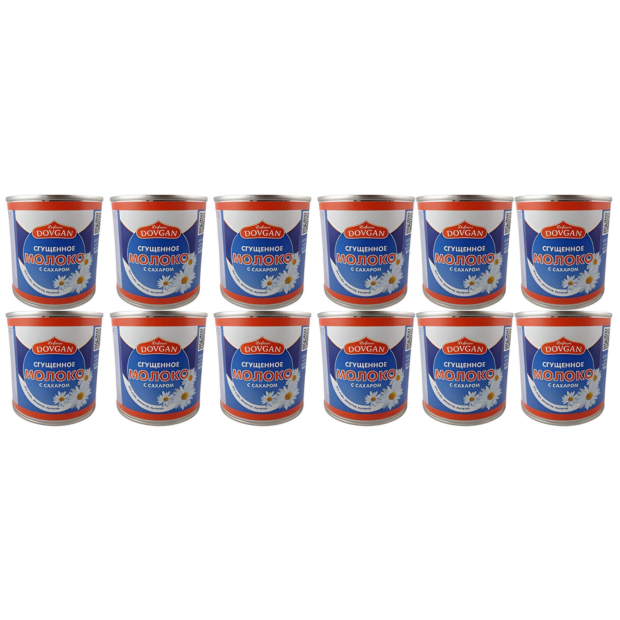 Dovgan gezuckerte Kondensmilch 12er Sparset (12 x 370g)