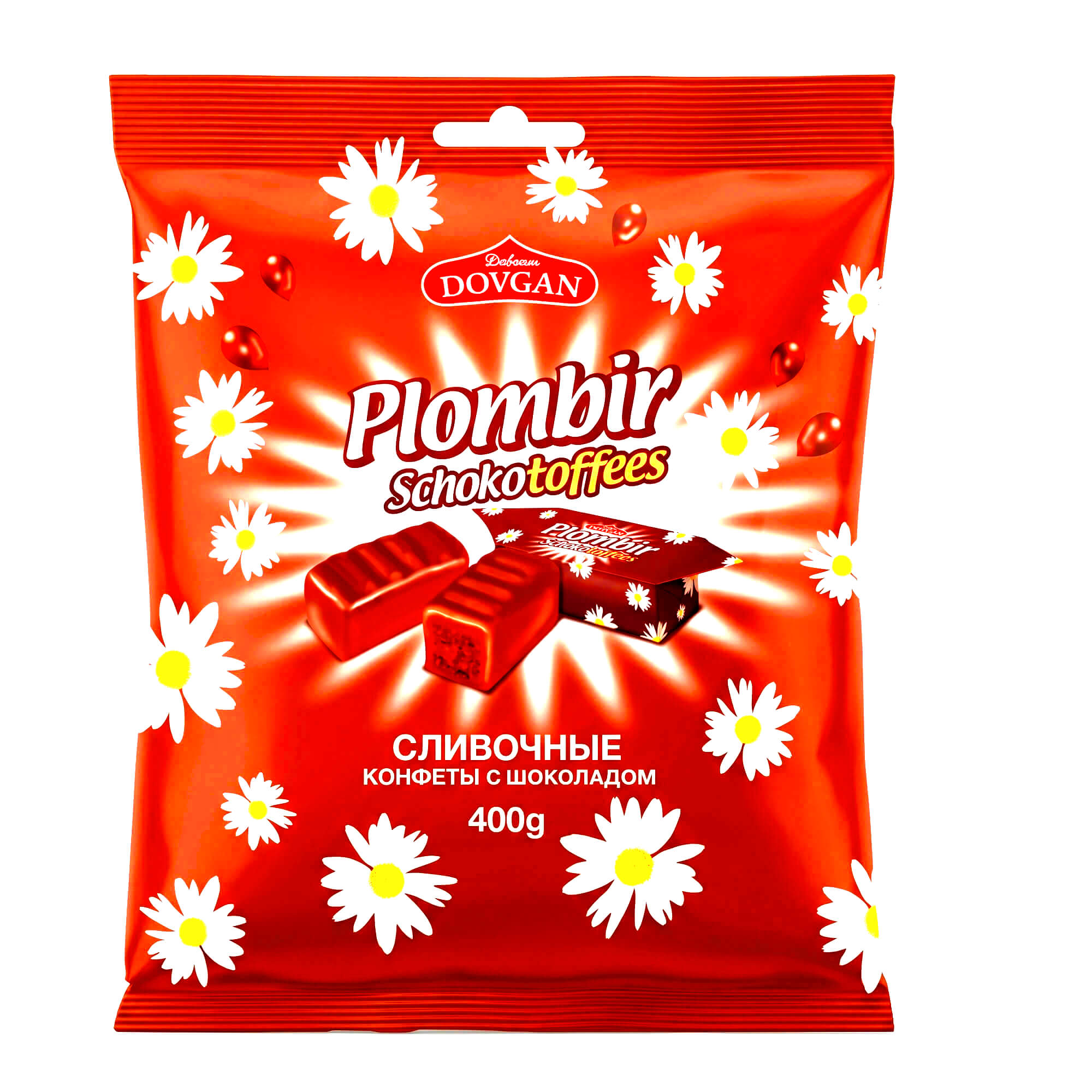 Dovgan Plombir Schoko Toffees 400g