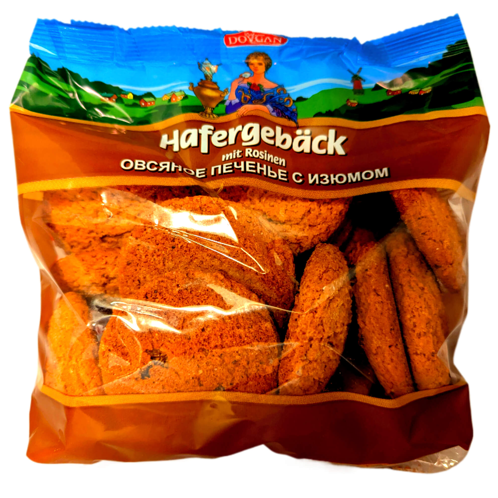 Dovgan Haferkekse mit Rosinen 500g