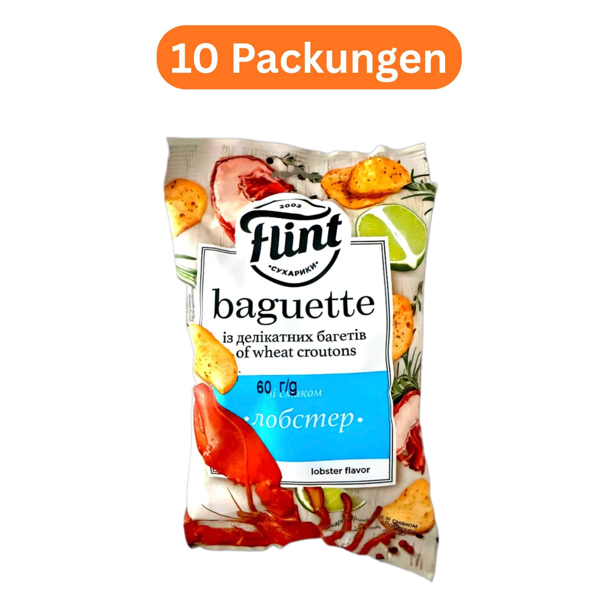 Flint Baguette Hummer 10er Pack (10 x 60g)