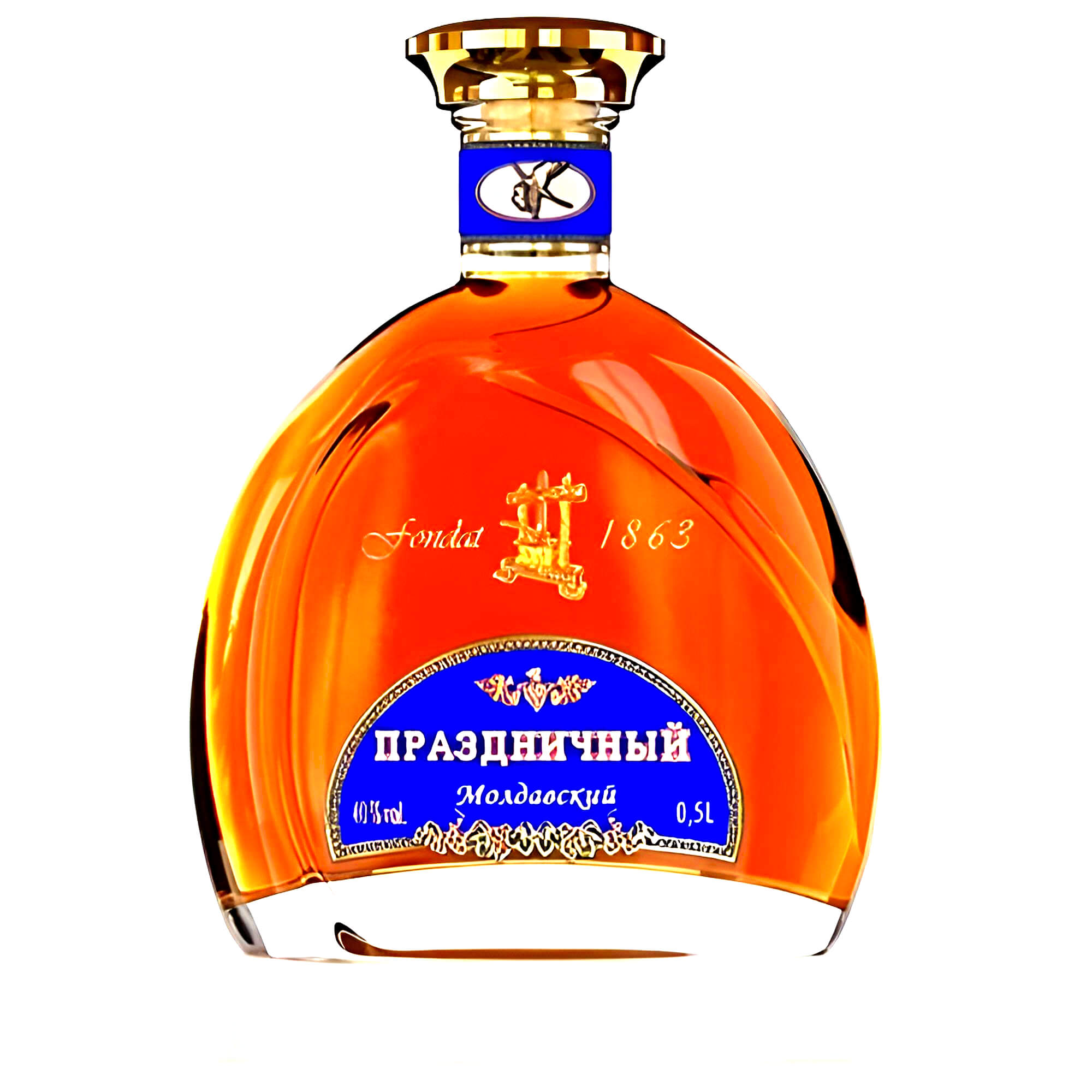 Weinbrand Prazdnichnyj 5 Jahre Reifezeit 0,5L 40% vol.
