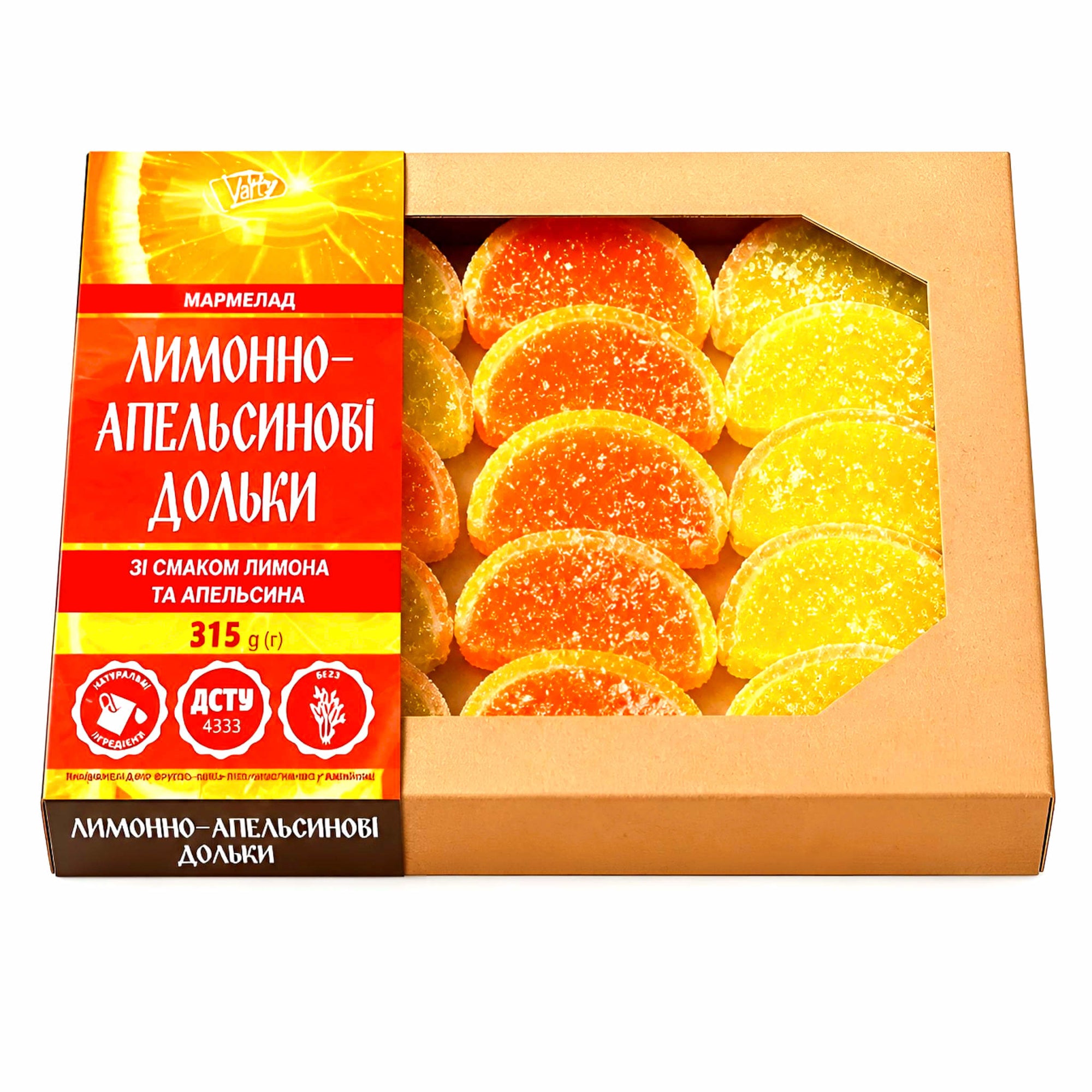 Gelee Konfekt Dolki Zitrone & Orange 315g