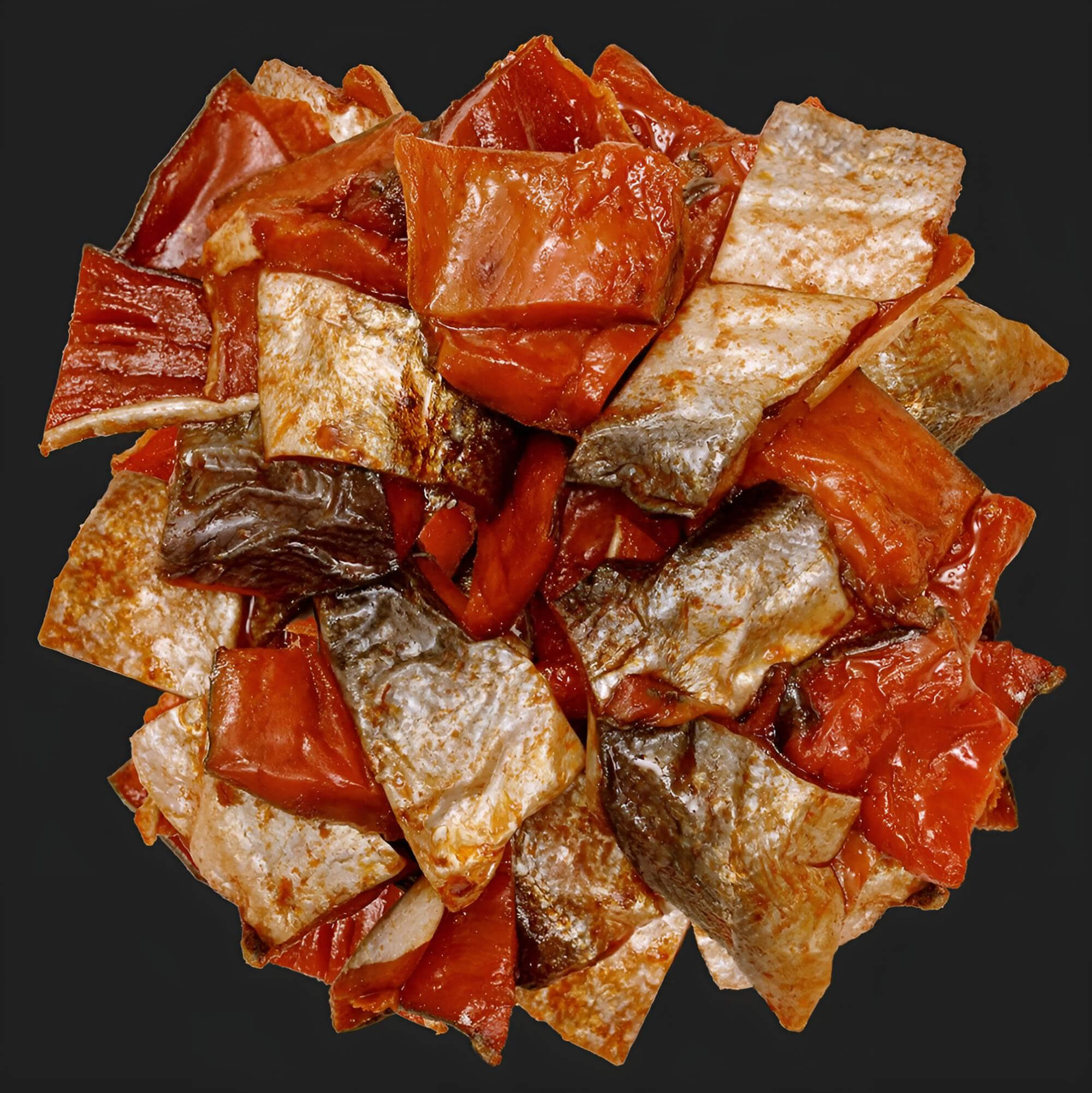 Getrocknete Nerka Lachs Stücke mit Edelsüßpaprika 500g