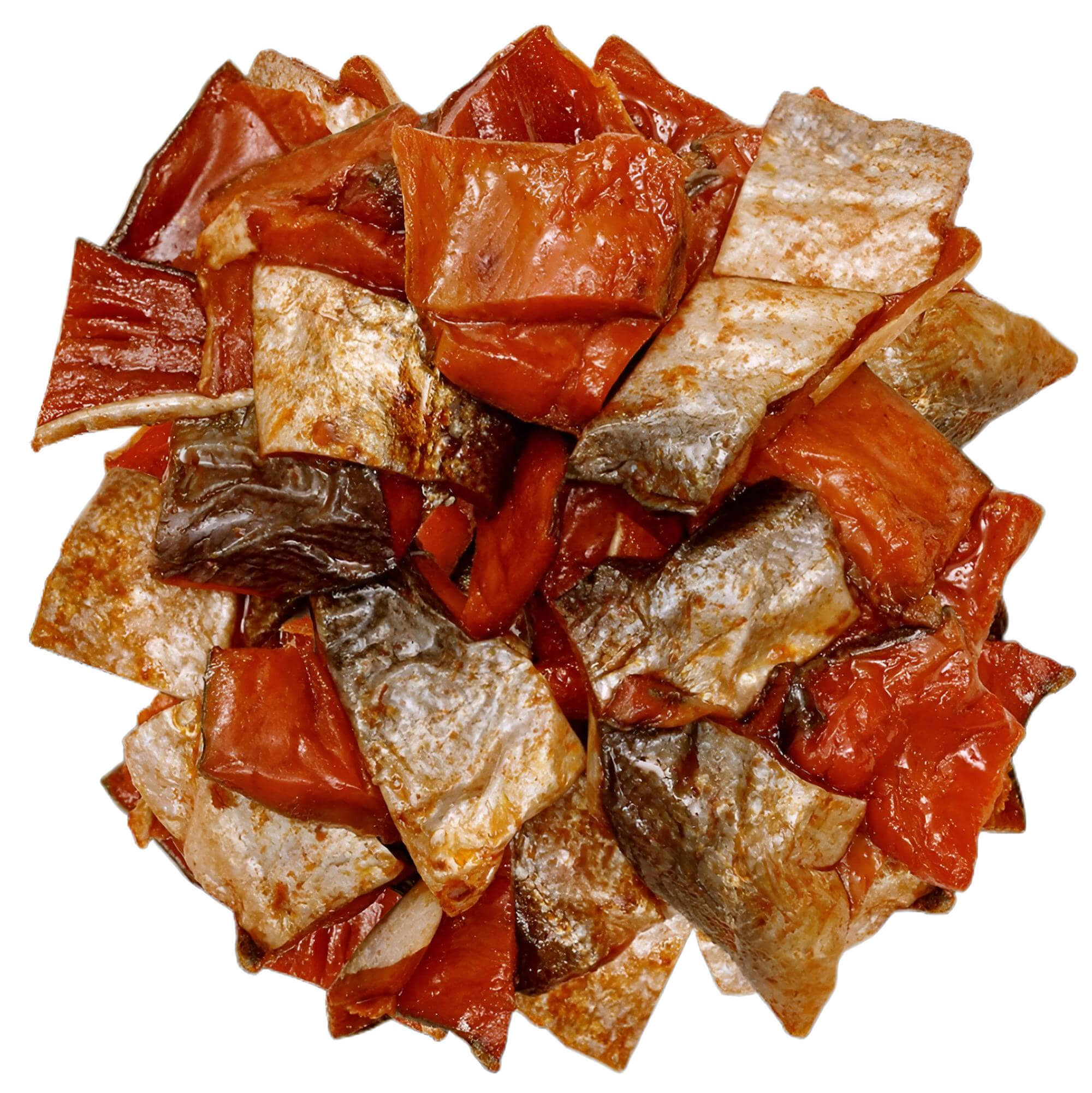 Getrocknete Nerka Lachs Stücke mit Edelsüßpaprika 500g