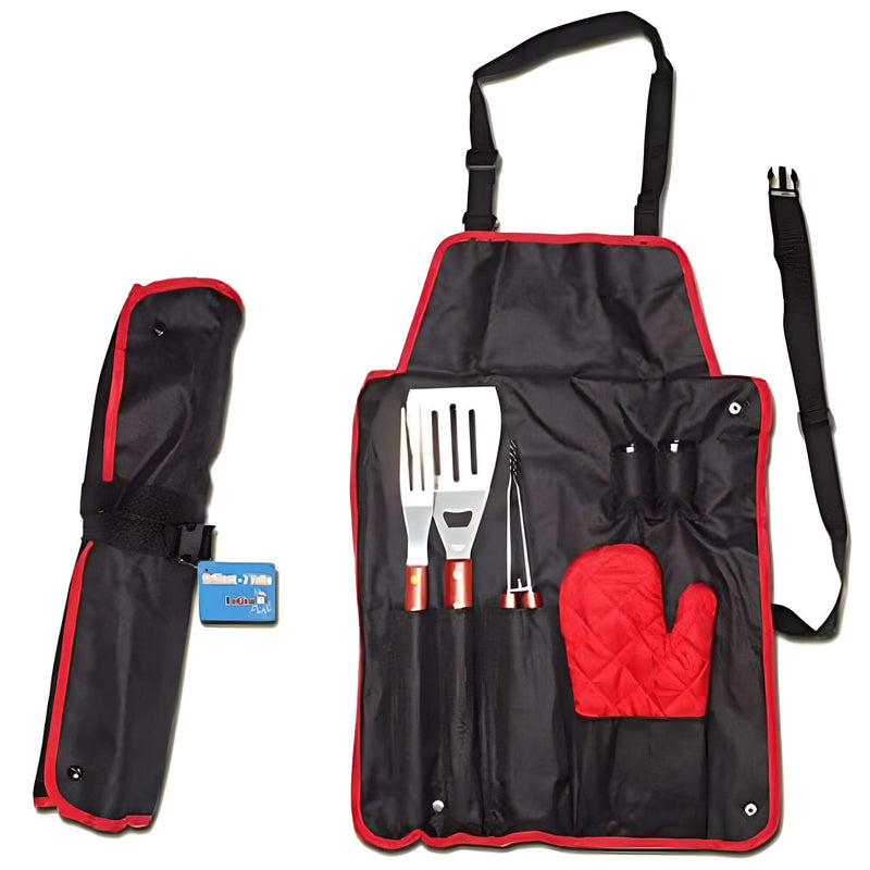 Grill Set & Grillschürze 7 teilig