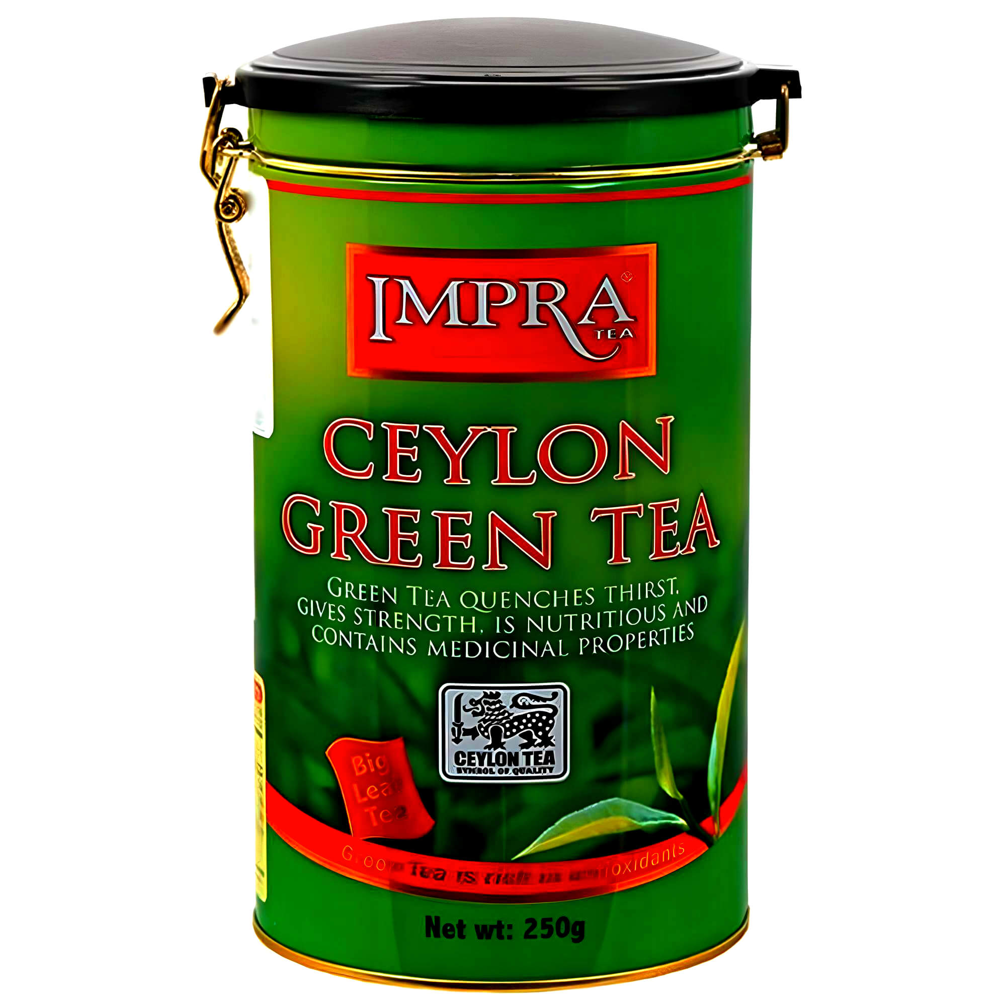 Impra loser grüner Ceylon Tee in Metalldose 250g 