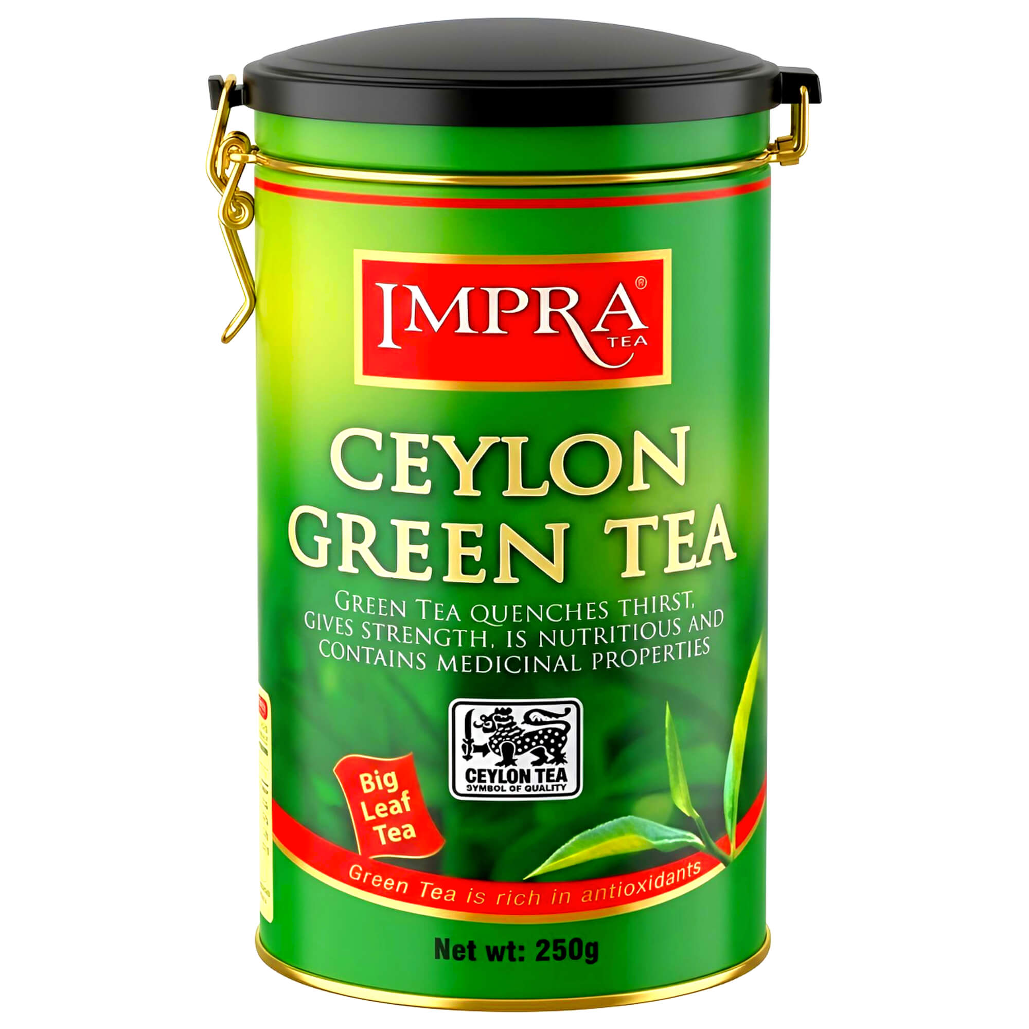 Impra loser grüner Ceylon Tee in Metalldose 250g