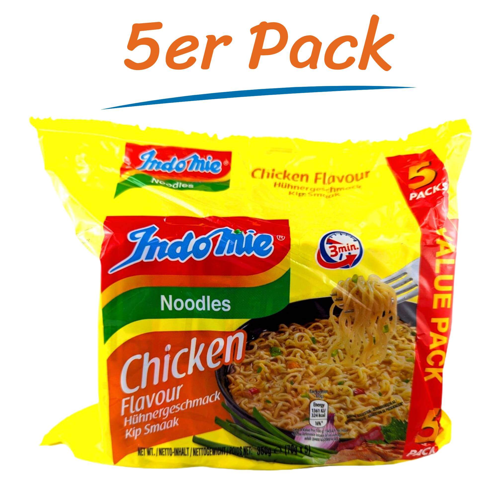 Indomie Instant Noodles Chicken 5er Pack (5 x 70g)