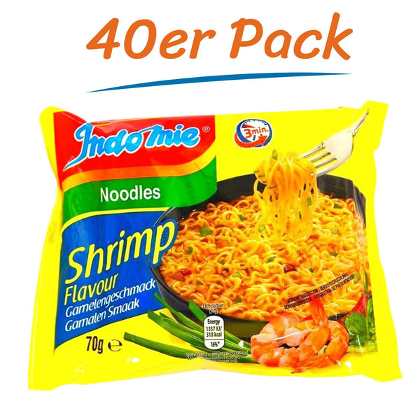 Indomie Noodles Shrimp Instant Nudeln 40er Pack (40 x 70g)