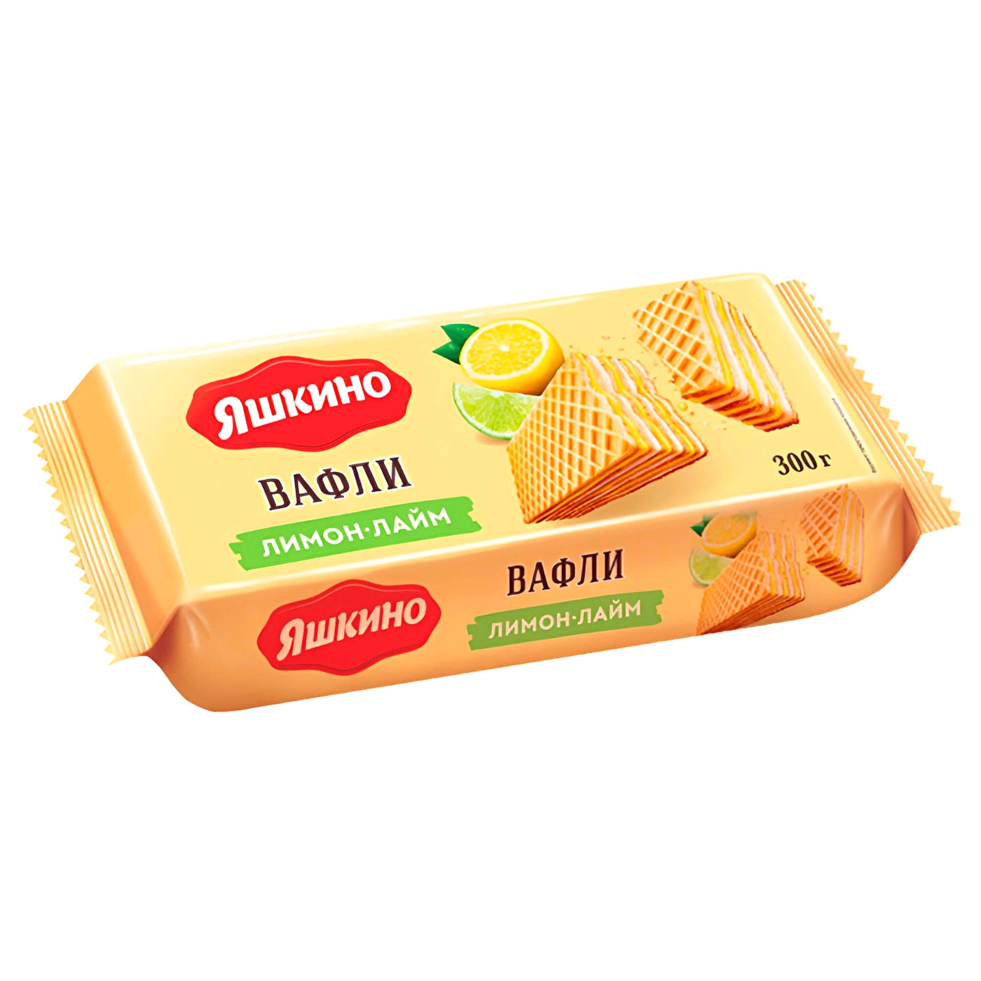 Jashkino Waffeln mit Zitrone & Limette Geschmack 300g