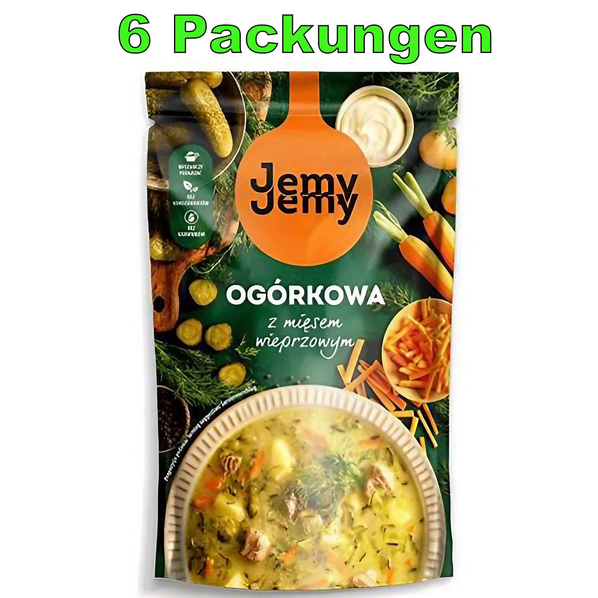 Jemy Jemy Gurkensuppe mit Schweinefleisch 6er Pack (6 x 450g)