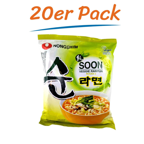 Nongshim Instant Nudeln Veggie Ramyun 20er Pack (20 x 112g)