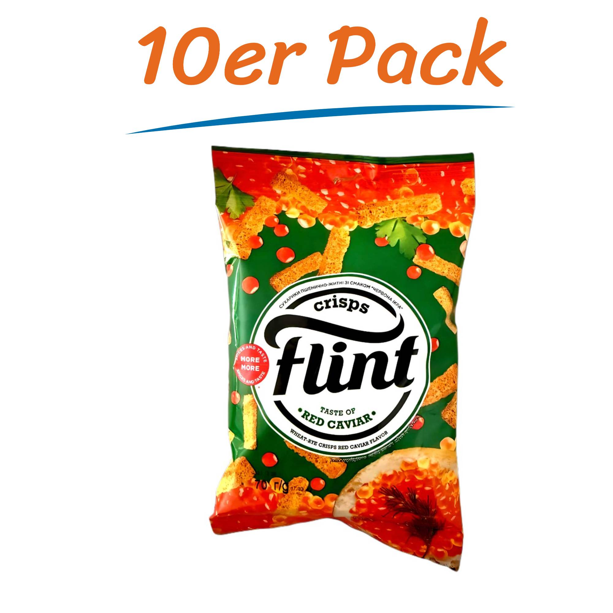 Flint Grenki Roter Kaviar 10er Pack (10 x 70g)