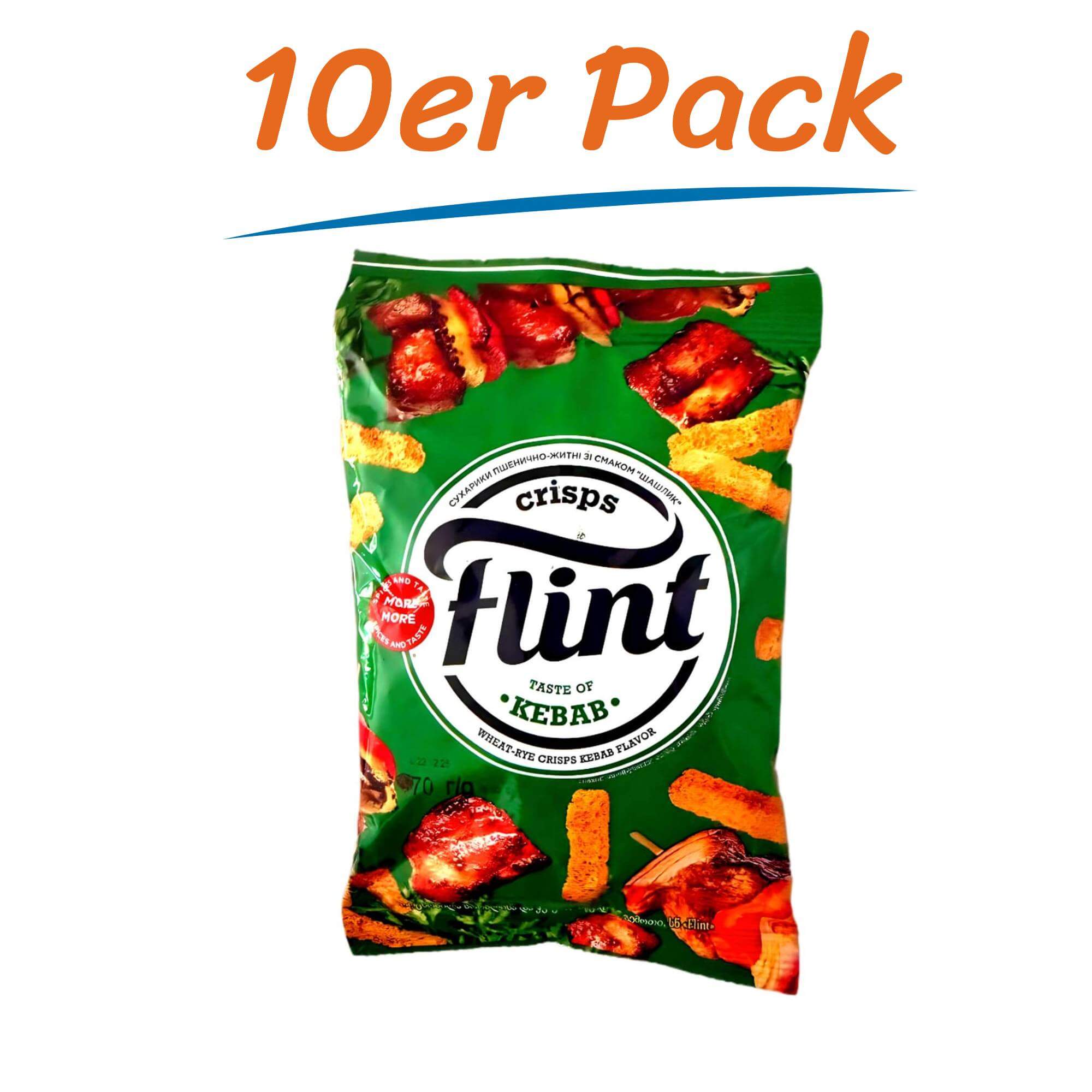 Flint Grenki Kebab & Schaschlik 10er Pack (10 x 70g)