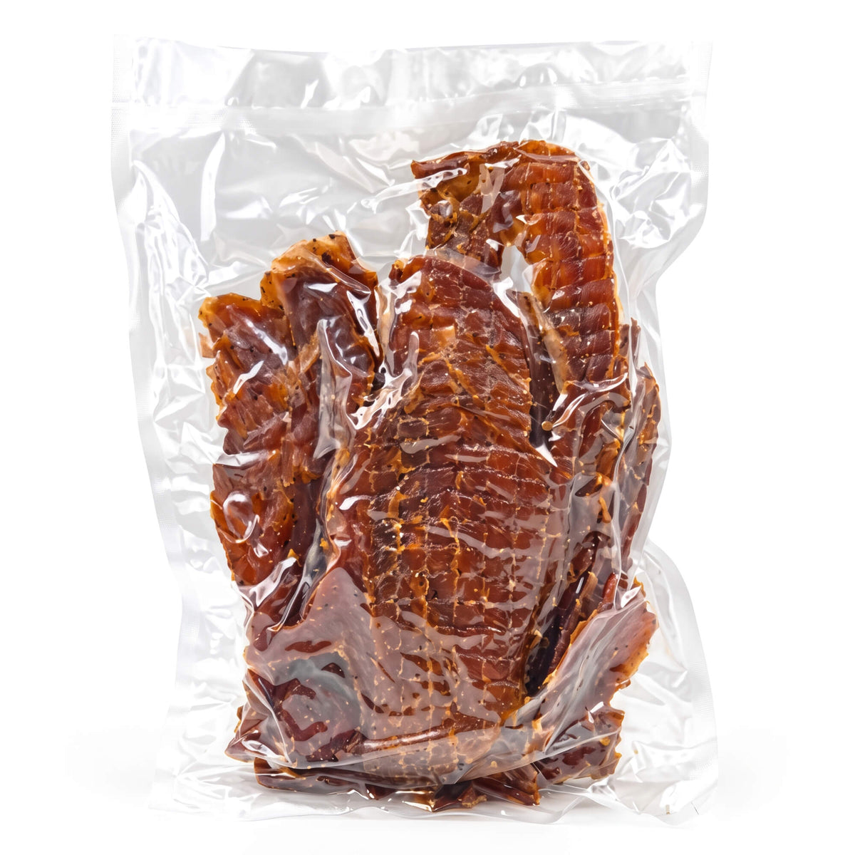 Jerky Market Hähnchen Snack "Chicken on Fire" scharf 500g – getrocknetes Hähnchenfilet im Beutel