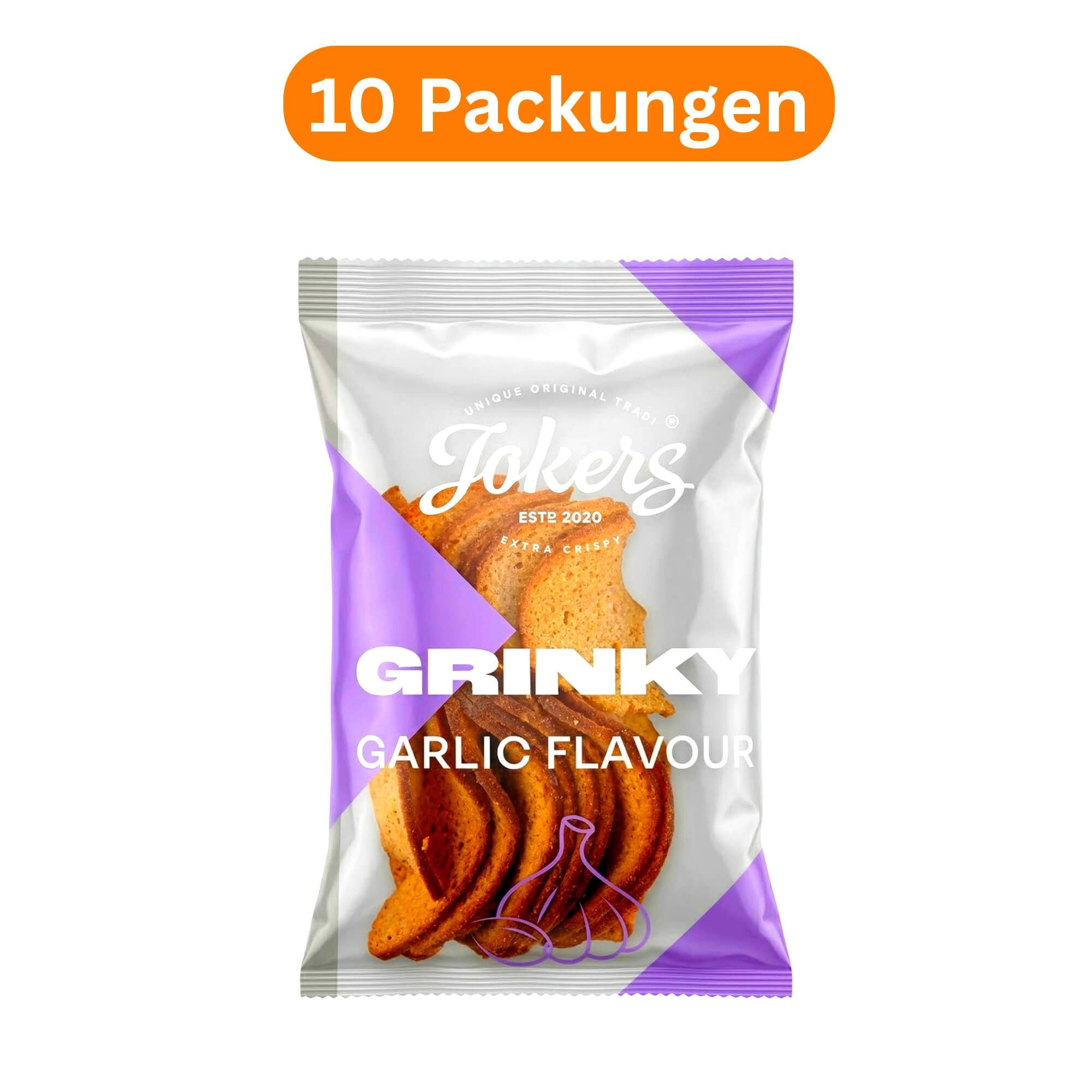 Jokers Grinky mit Knoblauchgeschmack 10er Pack (10 x 75g)