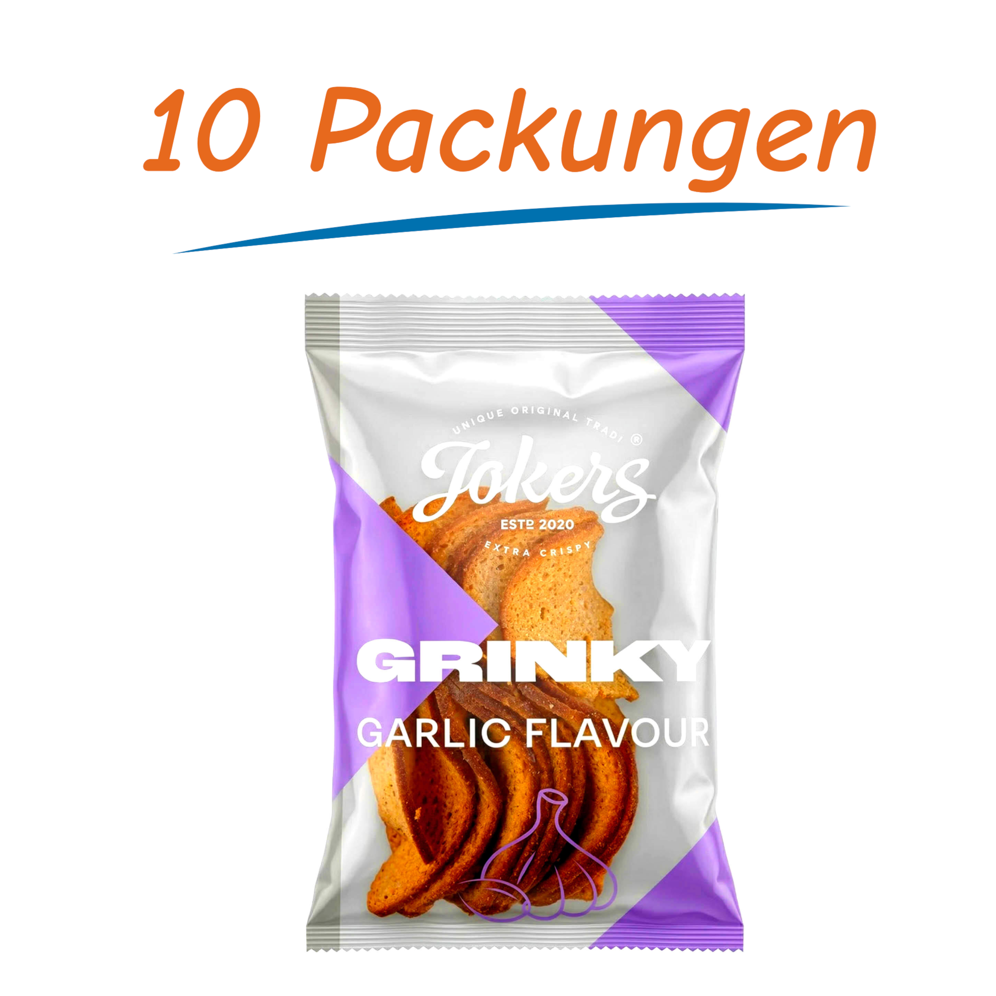 Jokers Grinky mit Knoblauchgeschmack 10er Pack (10 x 75g)